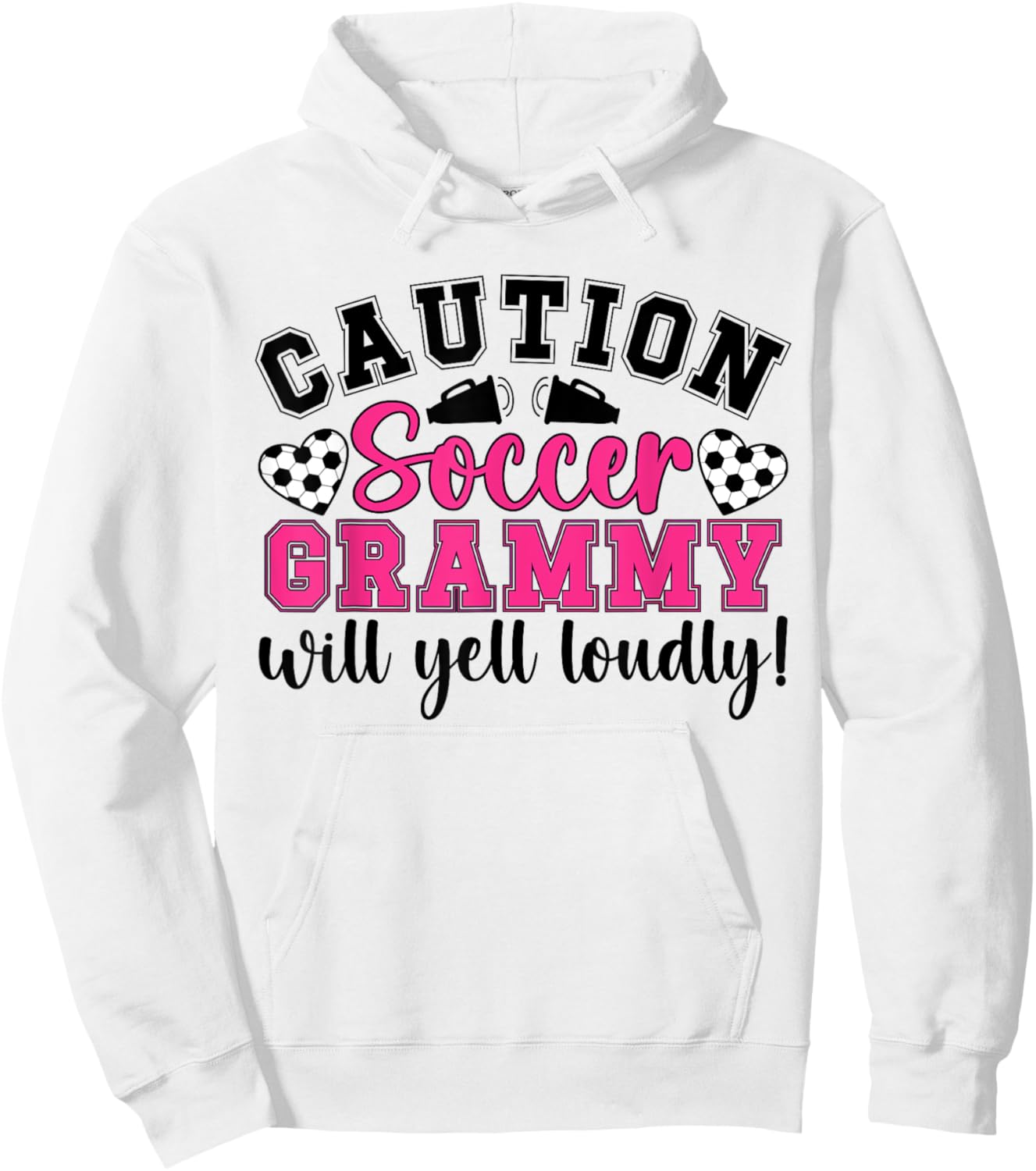 Soccer Grammy Will Yell Loudly Grammy Of A Soccer Player Hoodie - Hoodie | White
