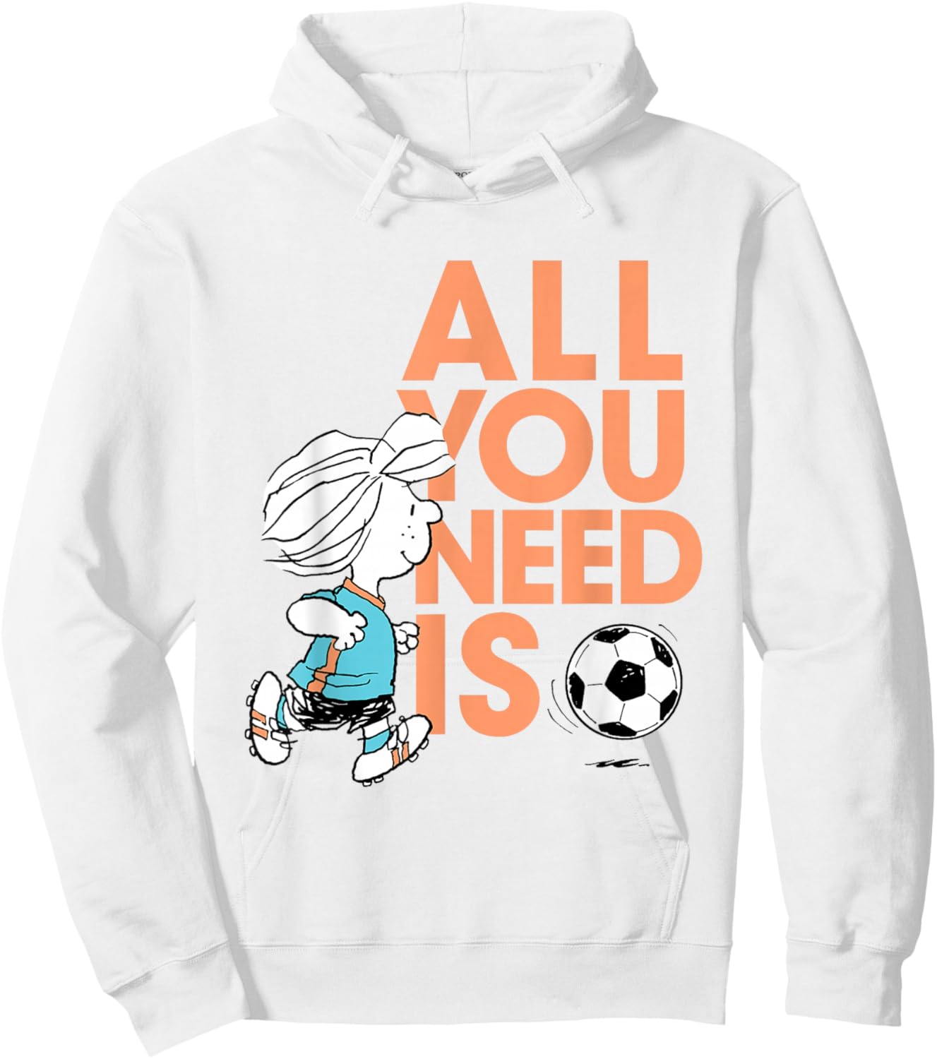 Peanuts Football Peppermint Patty All You Need Is Football Hoodie - Hoodie | White