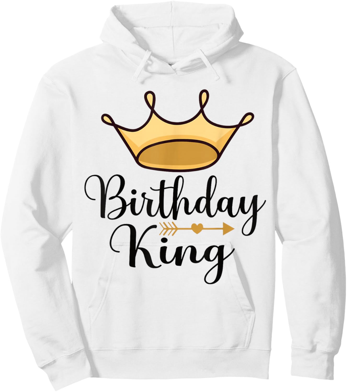 Birthday King Funny Boys Matching Boys Girls Kids 2024 Hoodie - Hoodie | White