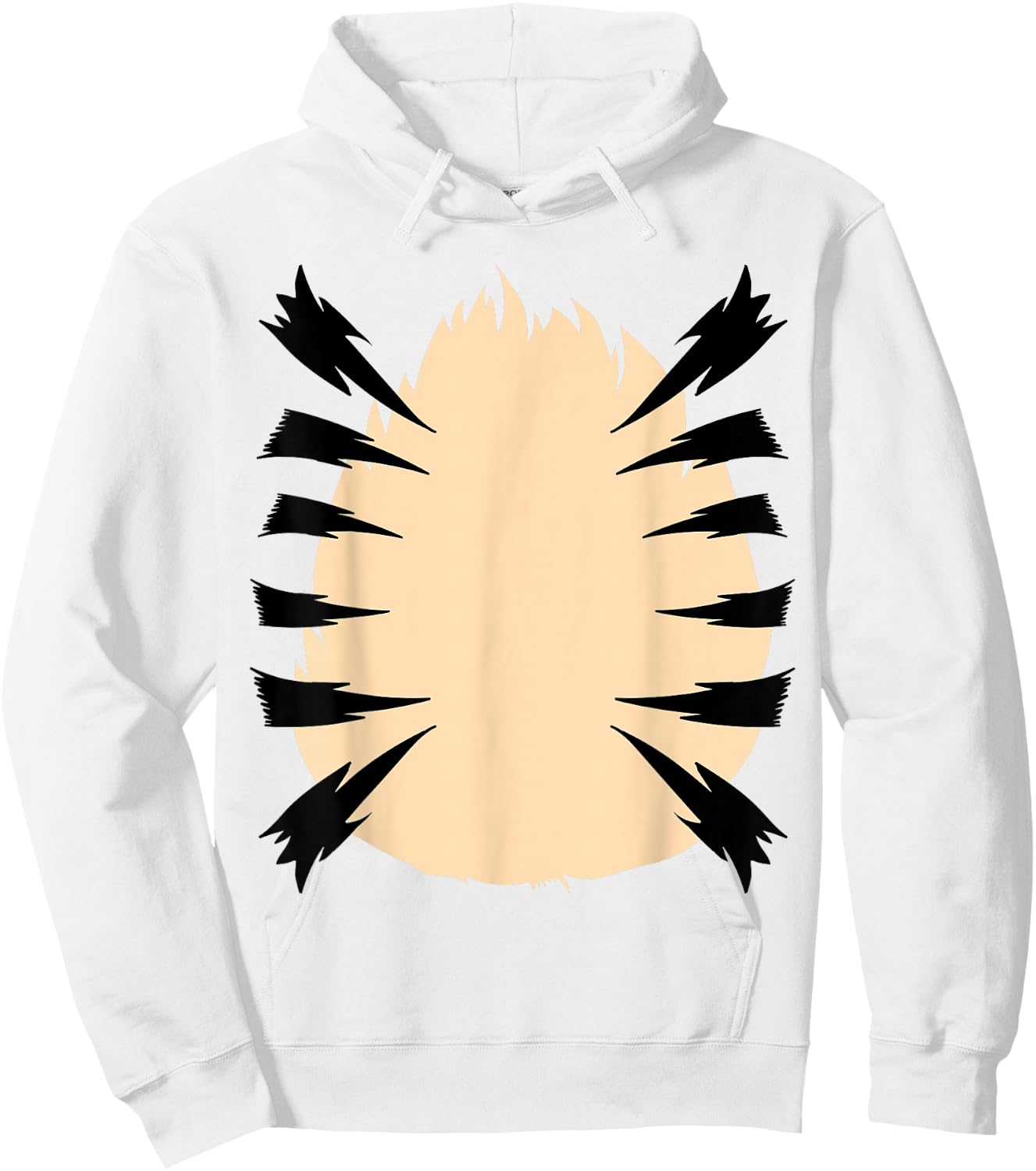 Orange Tiger Halloween costume, Cute Tiger pattern Christmas Hoodie - Hoodie | White
