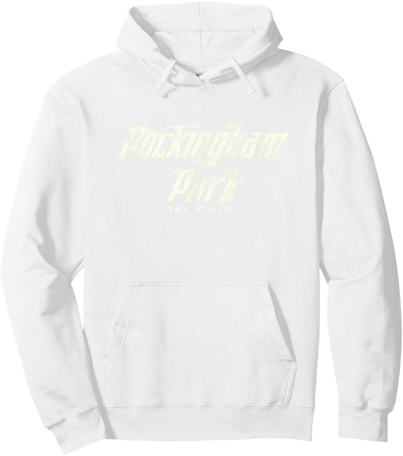 Rockingham Park Retro Horse Racing Vintage Salem, NH Graphic Hoodie - Hoodie | White