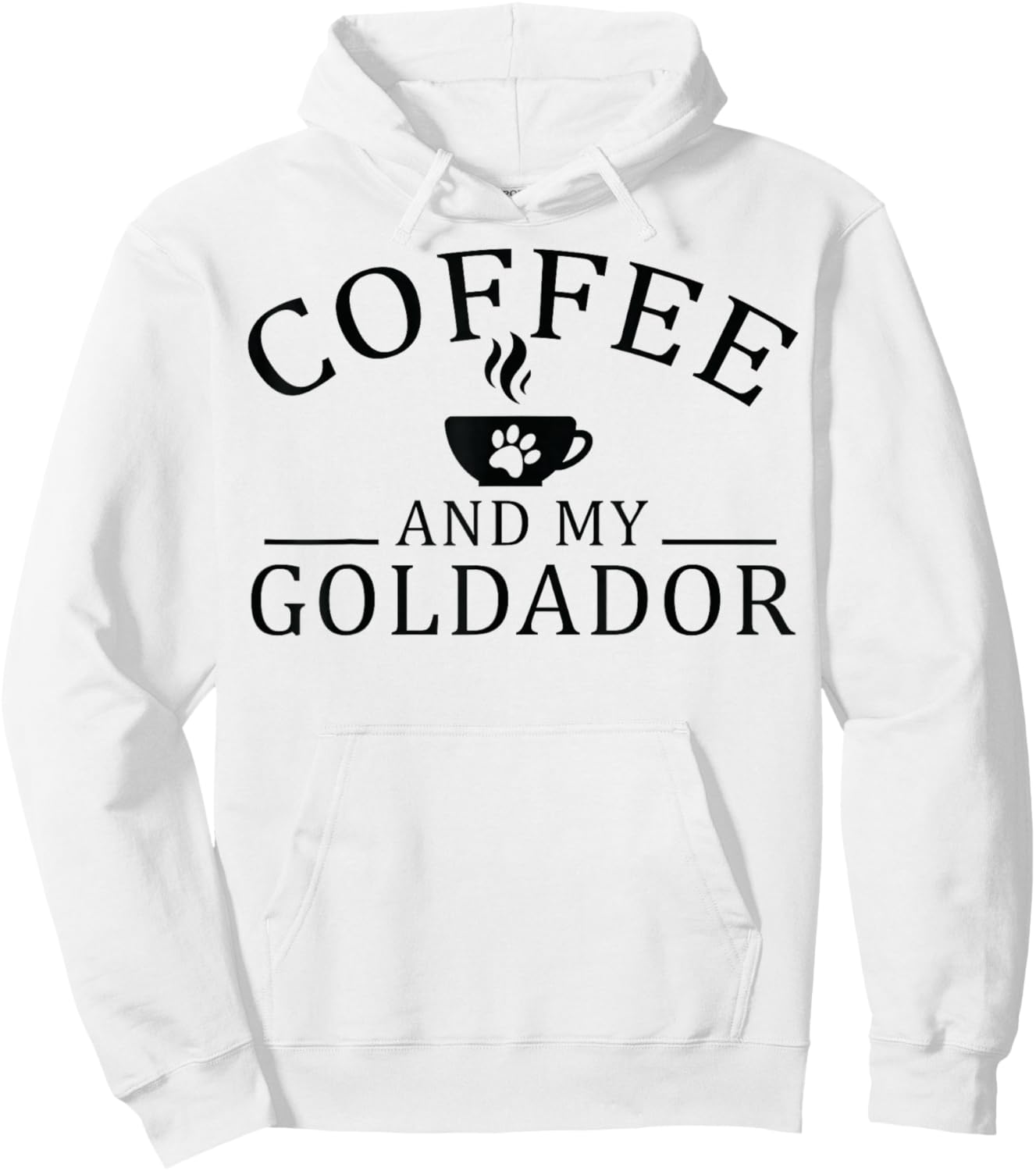 Goldador Dog And Coffee Hoodie - Hoodie | White