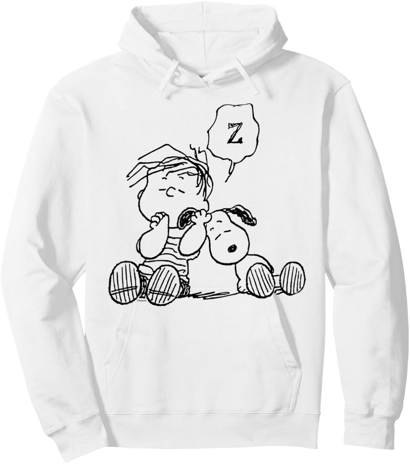 Peanuts - Linus Snoopy Snooze Hoodie - Hoodie | White