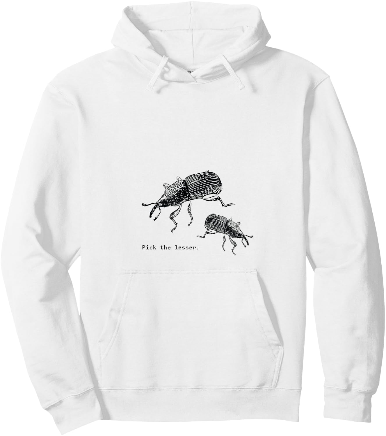 Surprise Designs Two Weevils -Adults Grey Hoodie - Hoodie | White