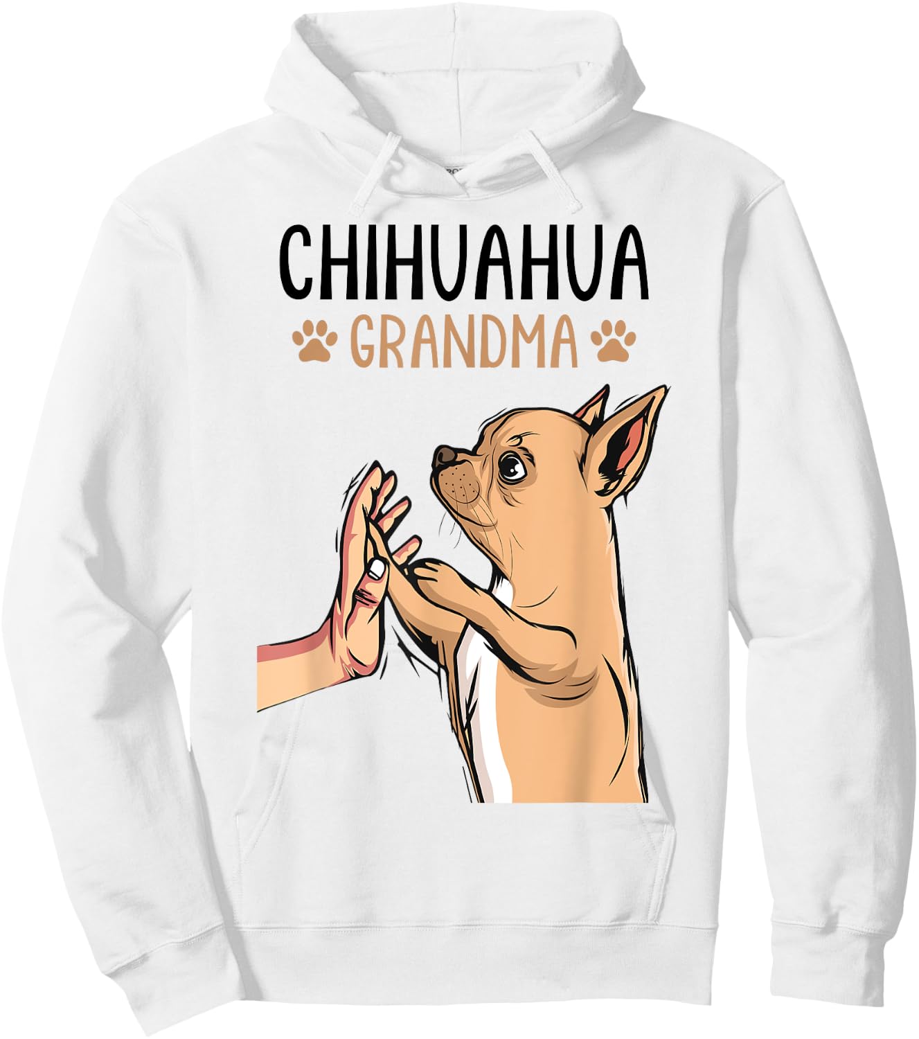 Chihuahua Grandma Funny Dog Mother´s Day Women Hoodie - Hoodie | White