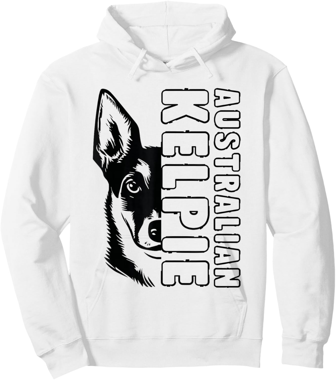 Australian Kelpie Dog Hoodie - Hoodie | White