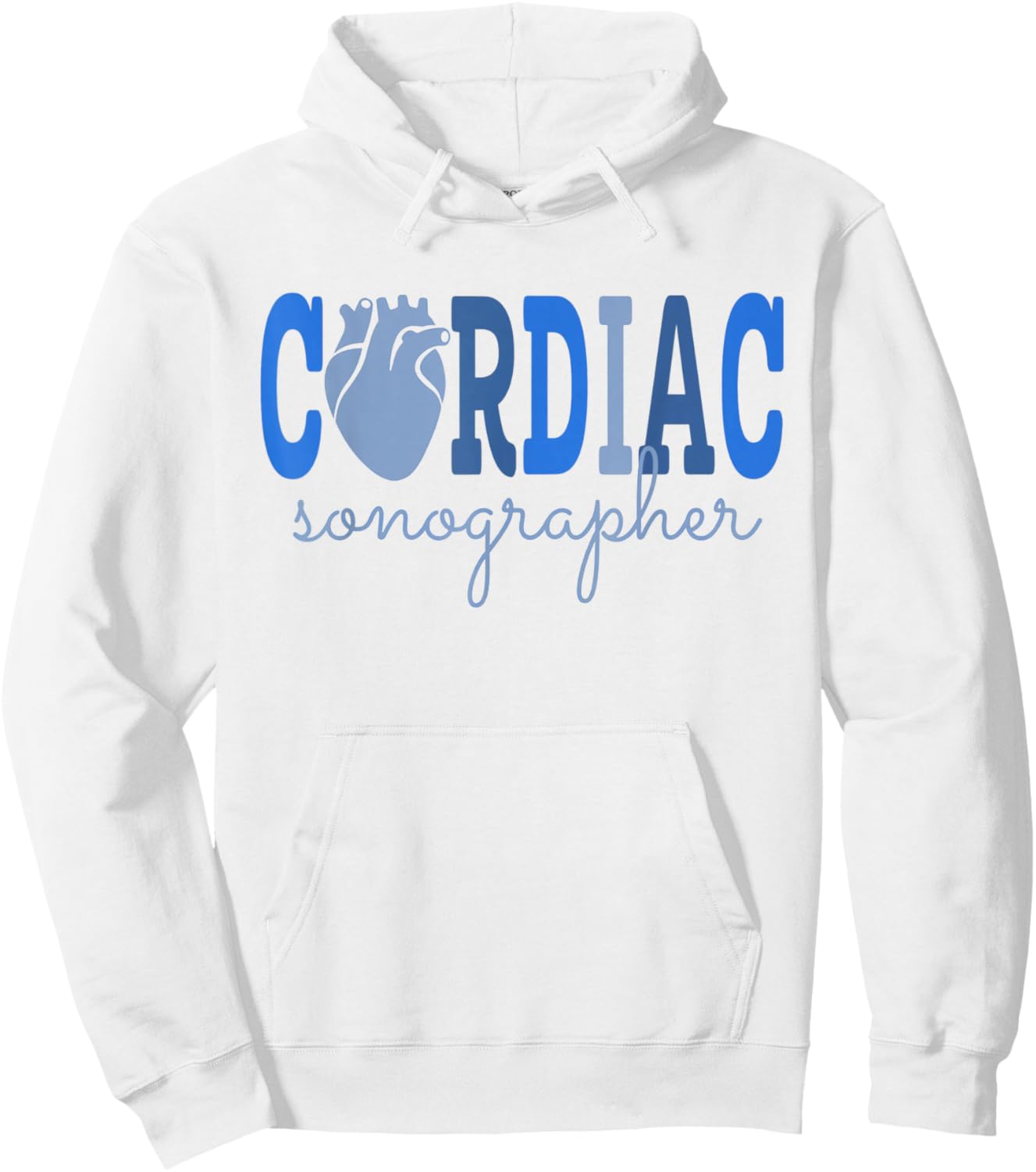 Cardiac Sonographer Cardiovascular Sono Tech Ultrasound Tech Hoodie - Hoodie | White