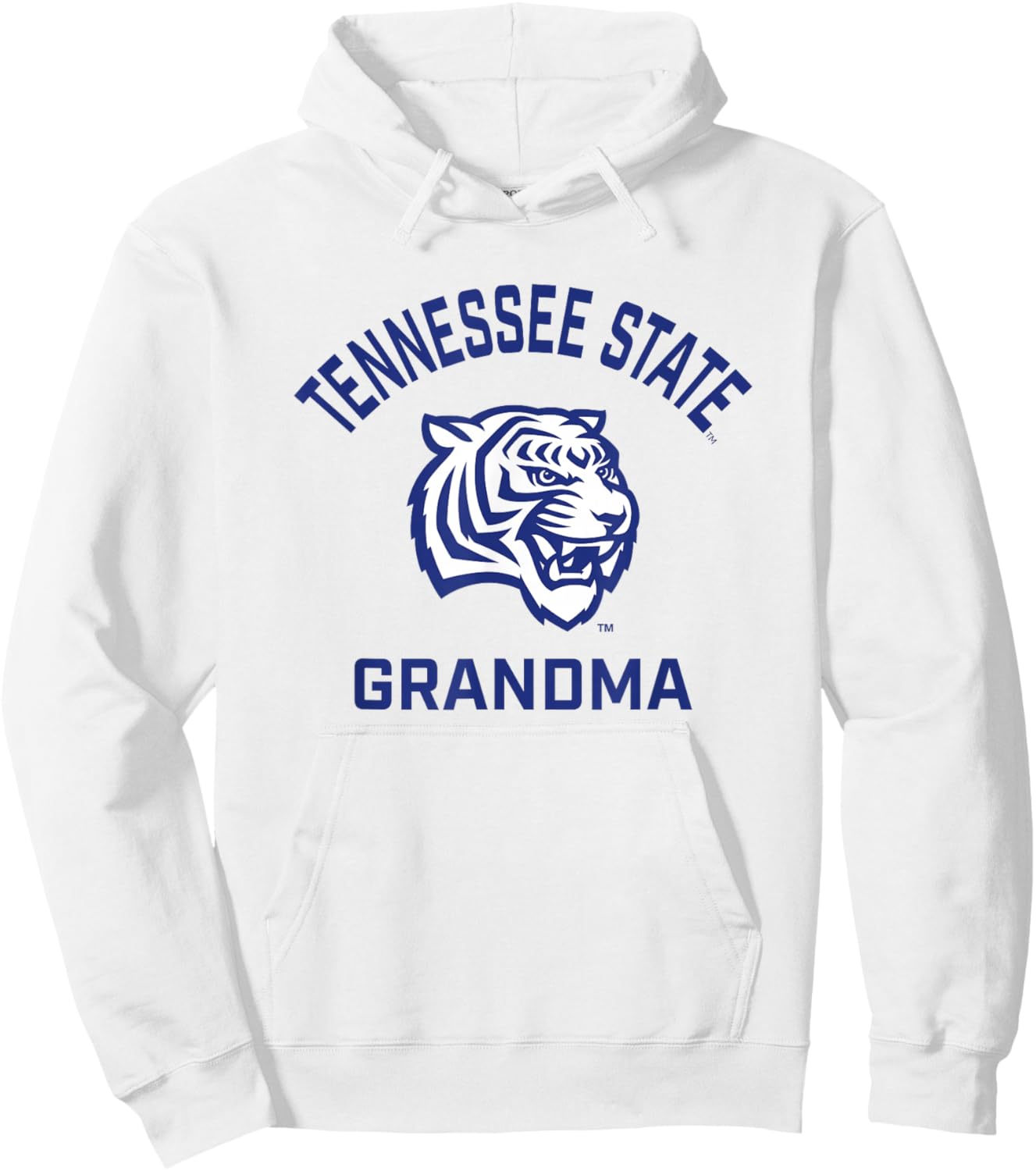Tennessee State University TSU Tigers Arched Grandma Hoodie - Hoodie | White