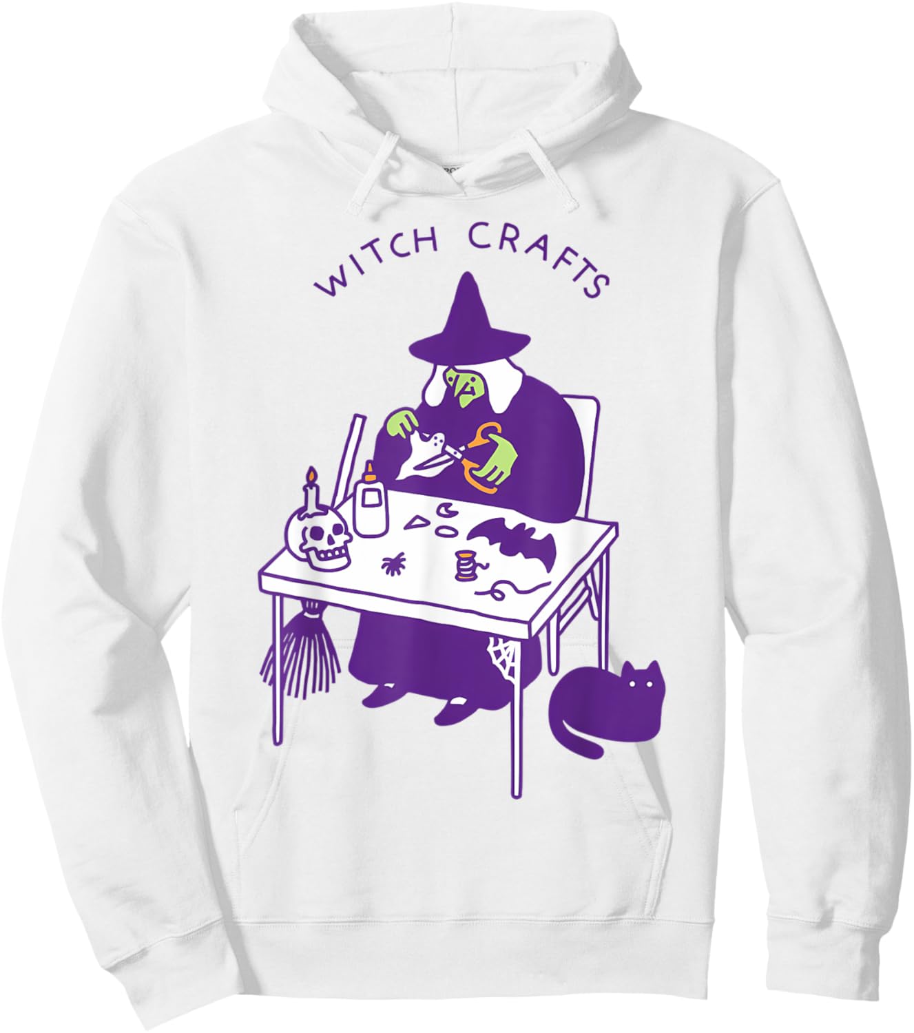 Witch Crafts Funny Halloween Hoodie - Hoodie | White