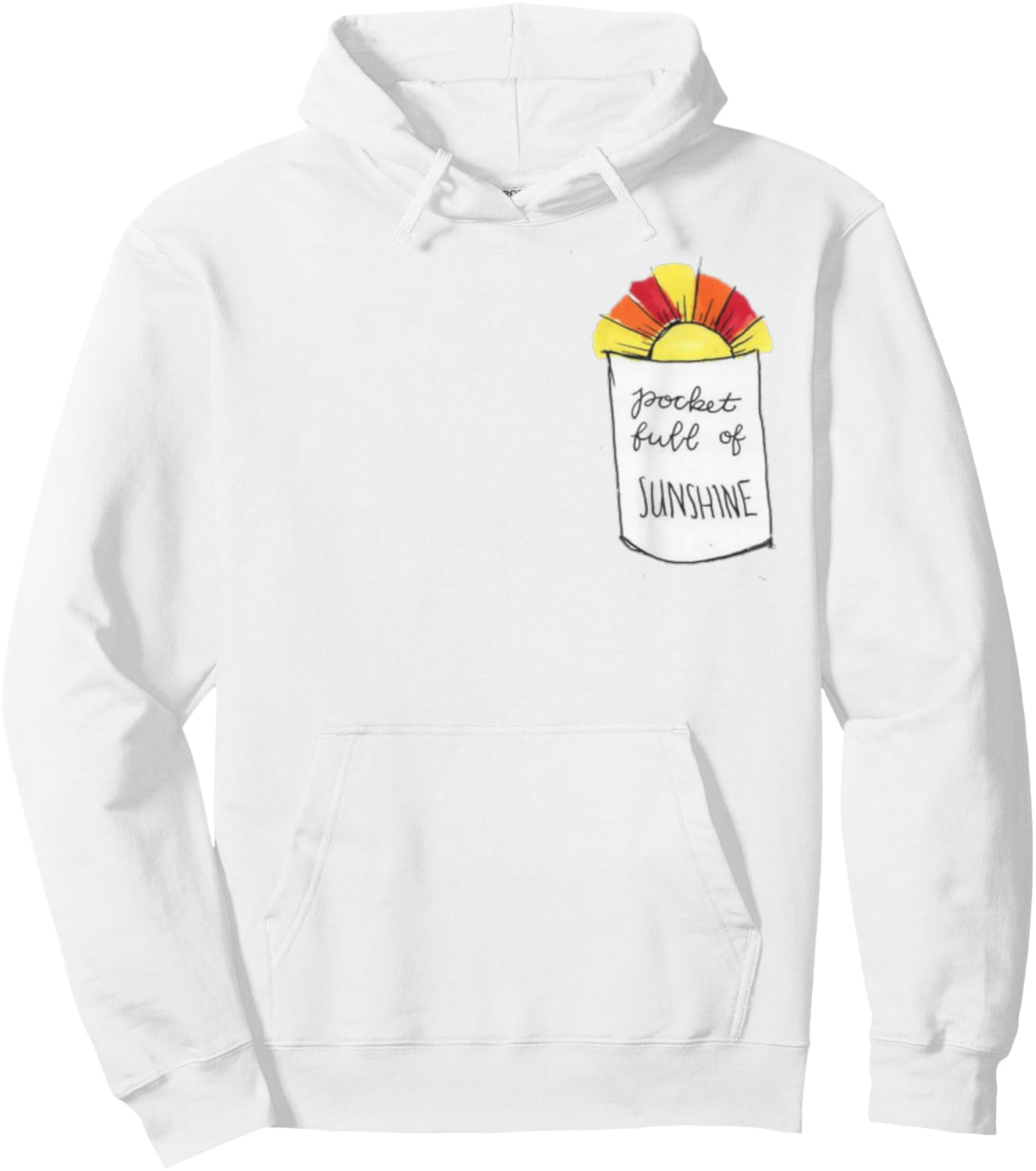 Pocket Full of Sunshine Hoodie - Hoodie | White