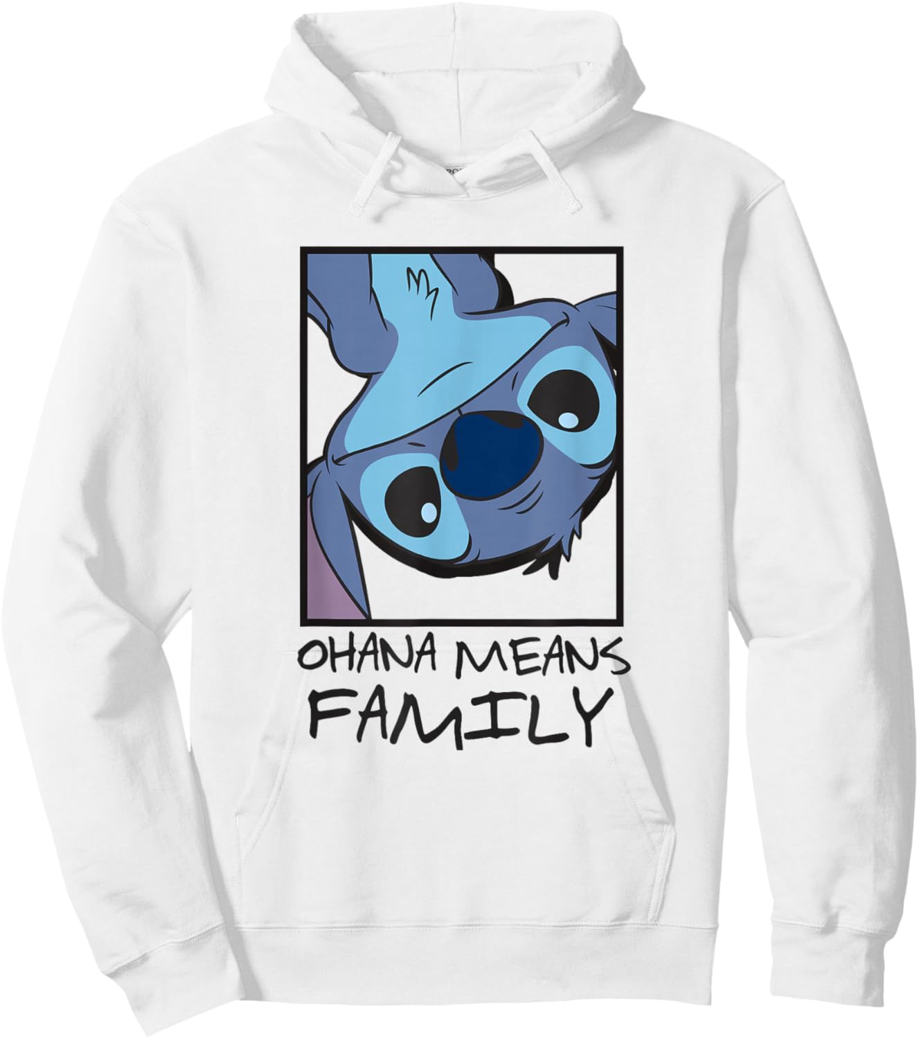 Disney Lilo & Stitch Ohana Means Family Stitch Panel Box Hoodie - Hoodie | White