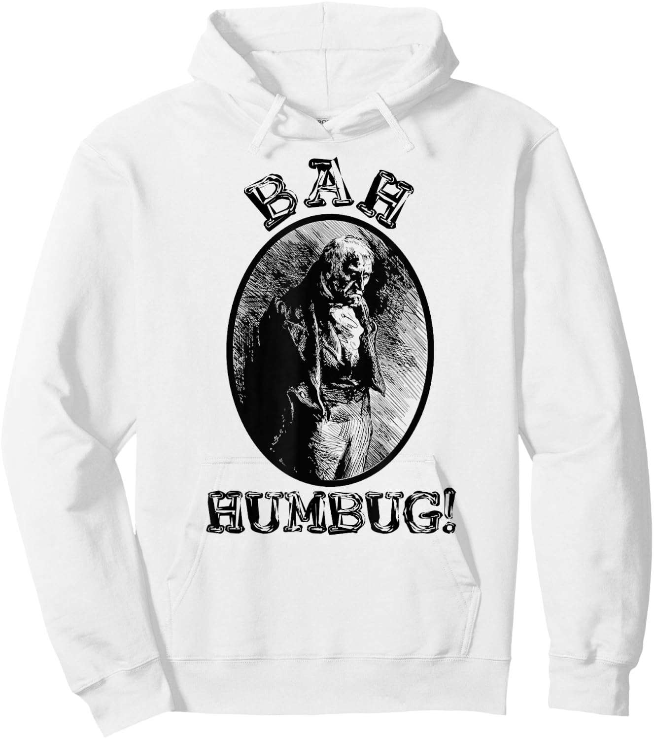 Charles Dickens Vintage Scrooge A Christmas Carol Book Art Hoodie - Hoodie | White