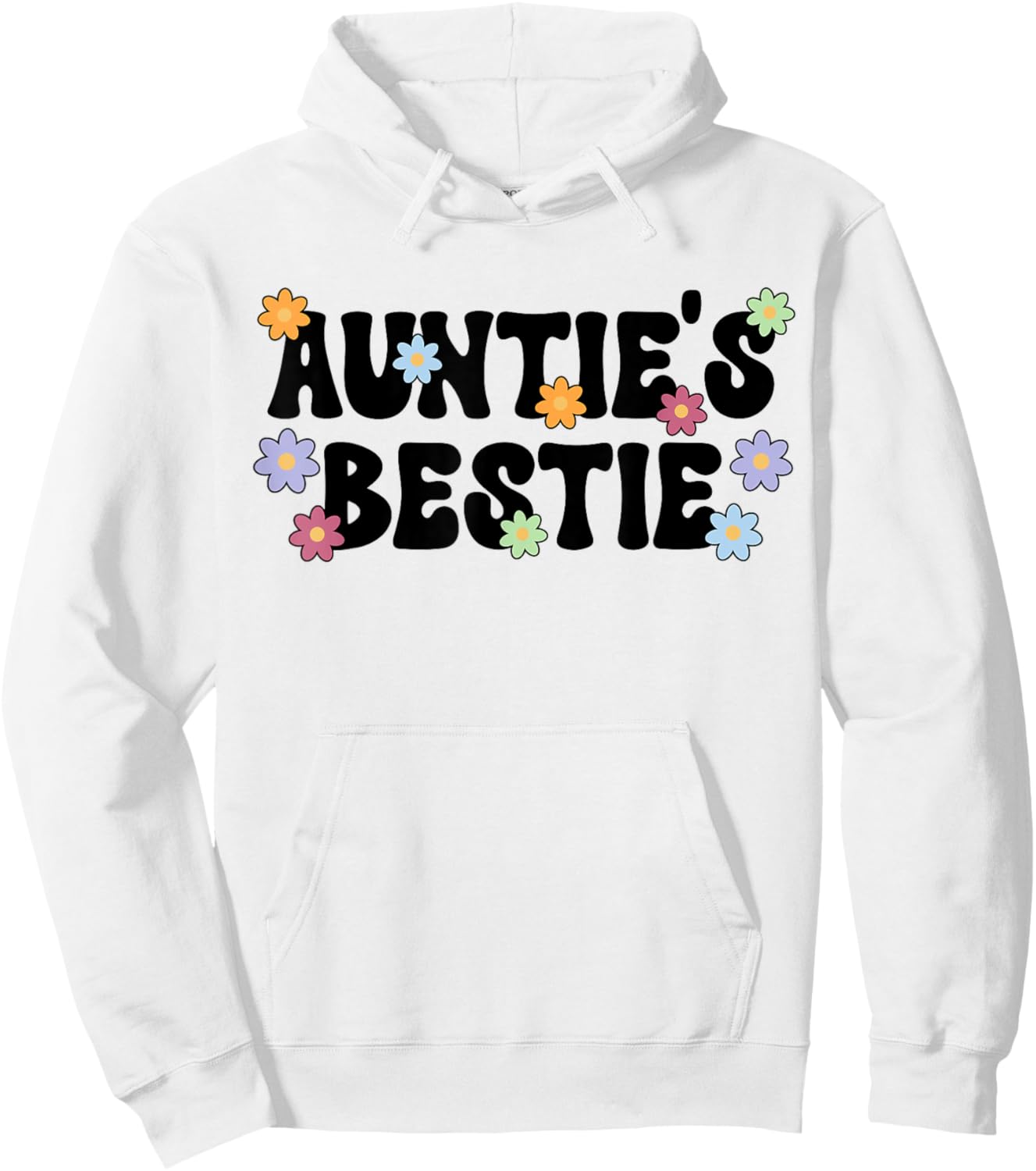 Auntie's Bestie from Aunt to Niece Hoodie - Hoodie | White
