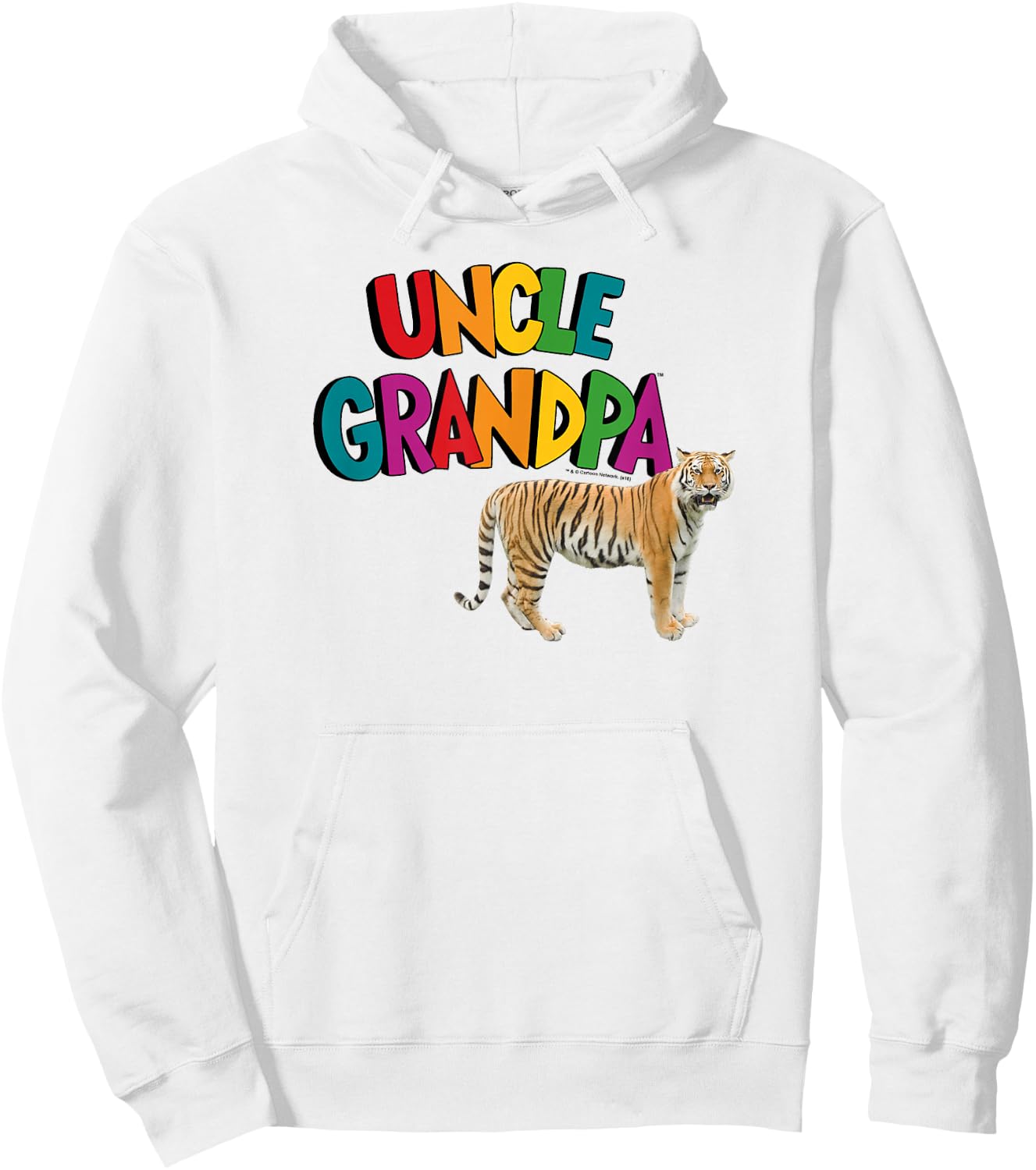 Cartoon Network Uncle Grandpa Tiger Logo Hoodie - Hoodie | White