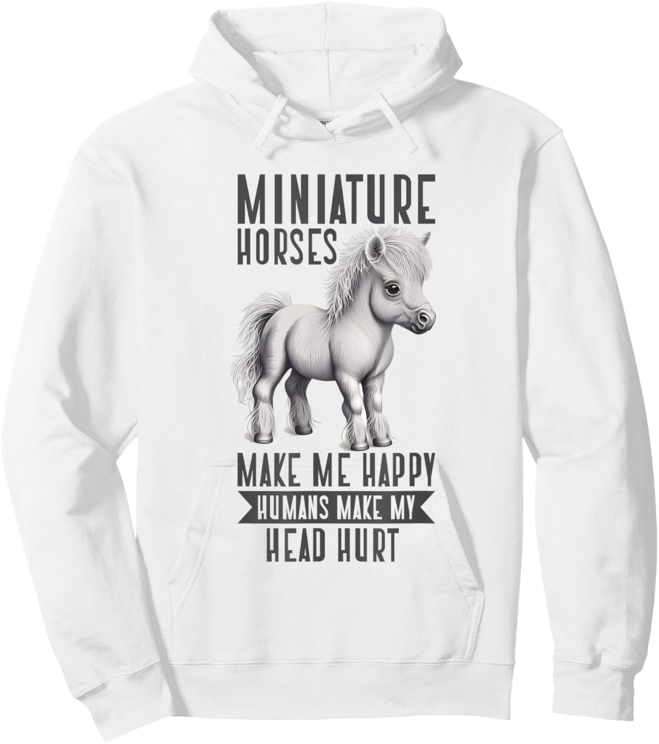 Miniature Horse Mini Horse Pet Tiny Horse Lover Pony Tie Dye Hoodie - Hoodie | White