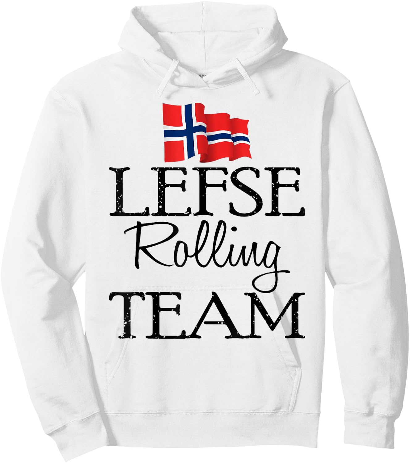 Ki Funny Lefse Rolling Team Christmas Costume Girl Hoodie - Hoodie | White