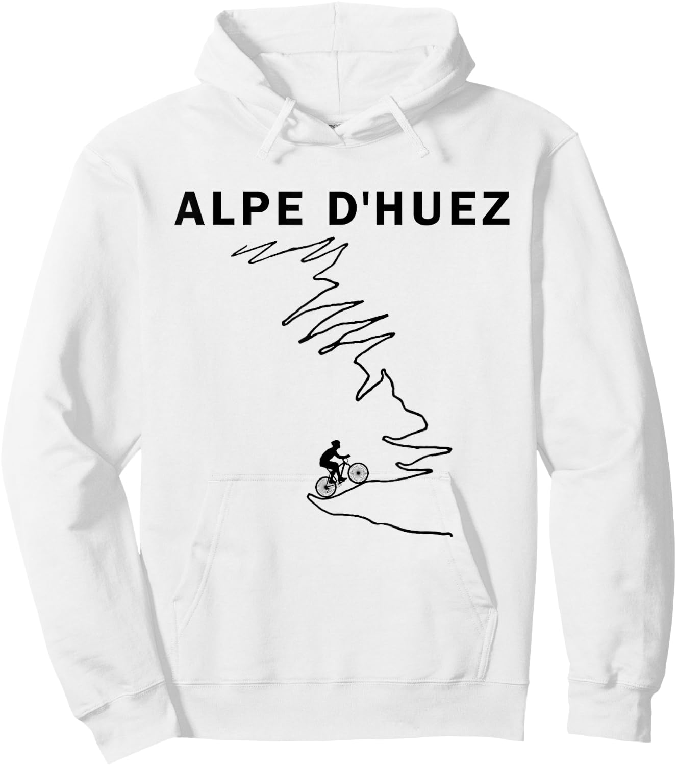 Alpe D'Huez Cycling Gift - France Road Cycling Hoodie - Hoodie | White