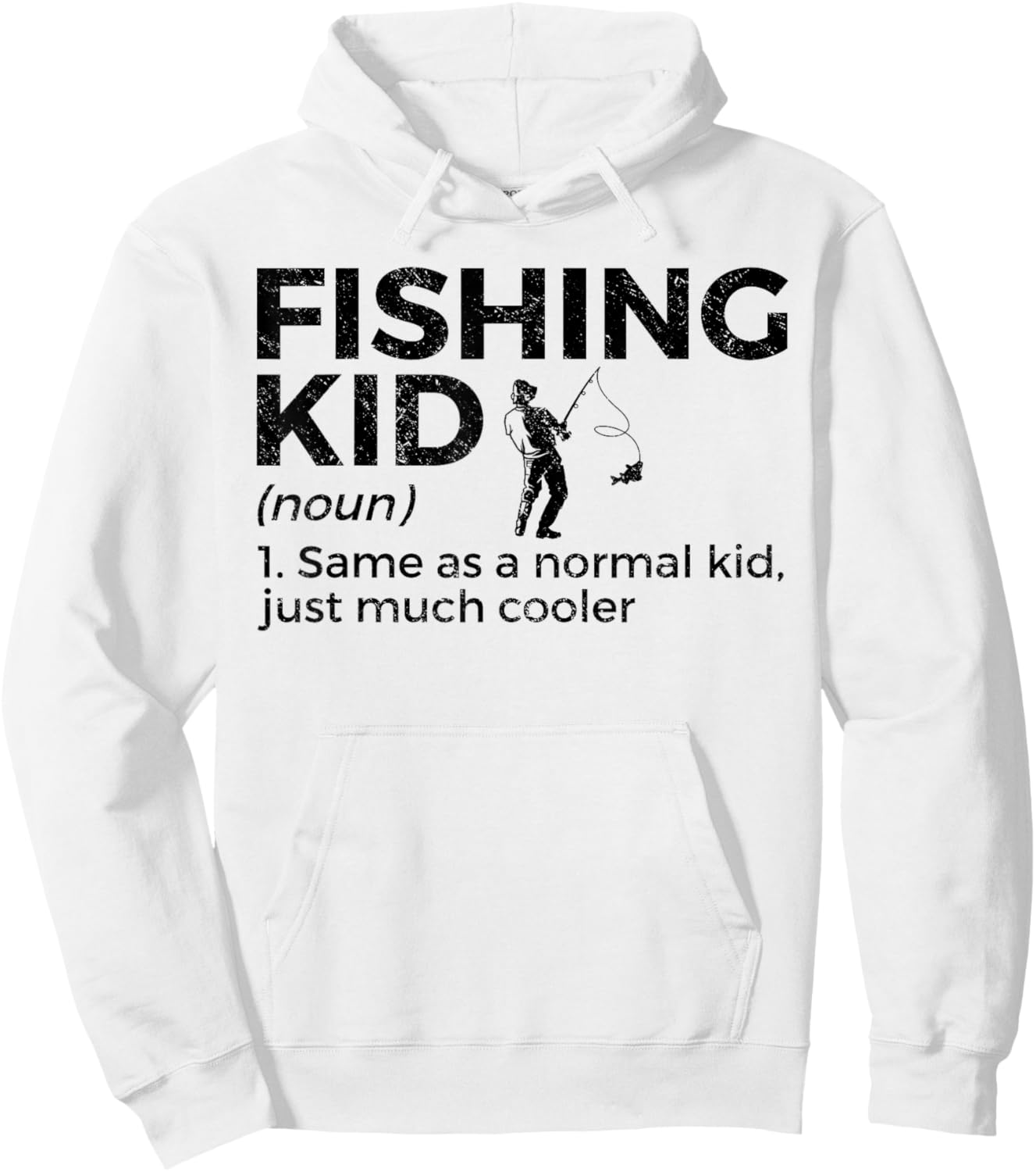 Funny Fishing Kid Definition Hoodie - Hoodie | White