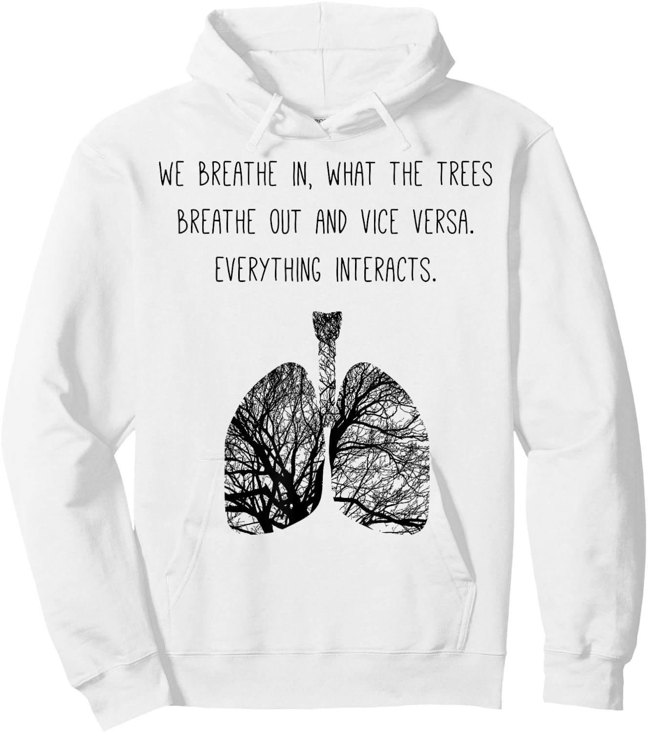 Lung Tree Air Breathe Breathing Photosynthesis Tree Hoodie - Hoodie | White