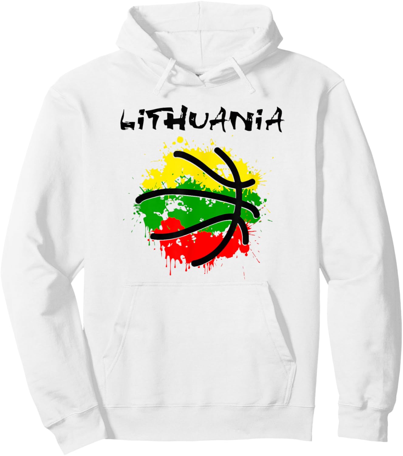Lithuania Basketball - Win for Lietuva by Lithuania Strong Hoodie - Hoodie | White