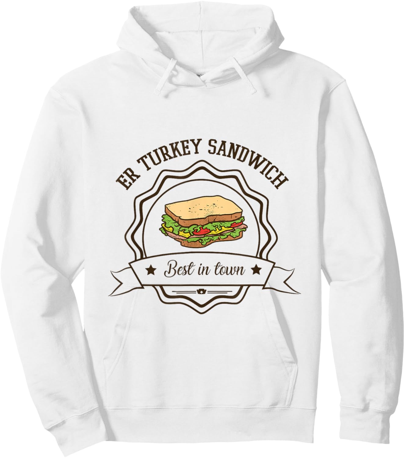 Funny Emergency Room ER Turkey Sandwich Emergency Nurse Hoodie - Hoodie | White