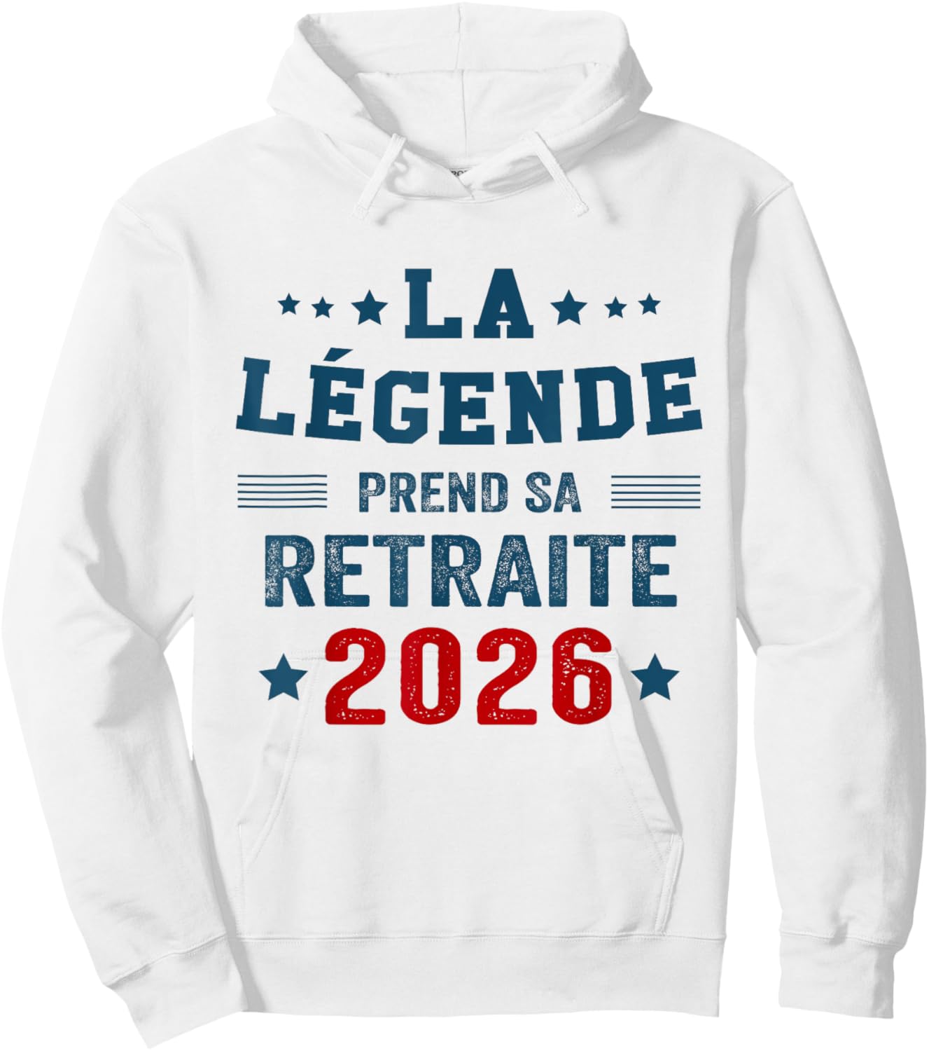 La Légende Prend Sa Retraite -Retraité 2026 Hoodie - Hoodie | White
