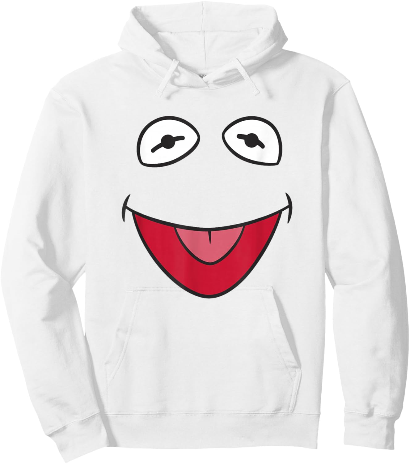 Disney The Muppets Kermit The Frog Big Face Portrait Hoodie - Hoodie | White