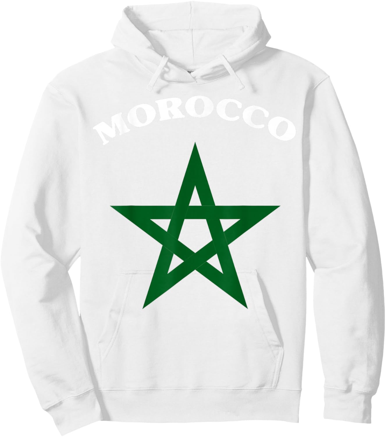 Morocco soccer lover gift Maroc Flag Morocco Moroccan Flag Hoodie - Hoodie | White