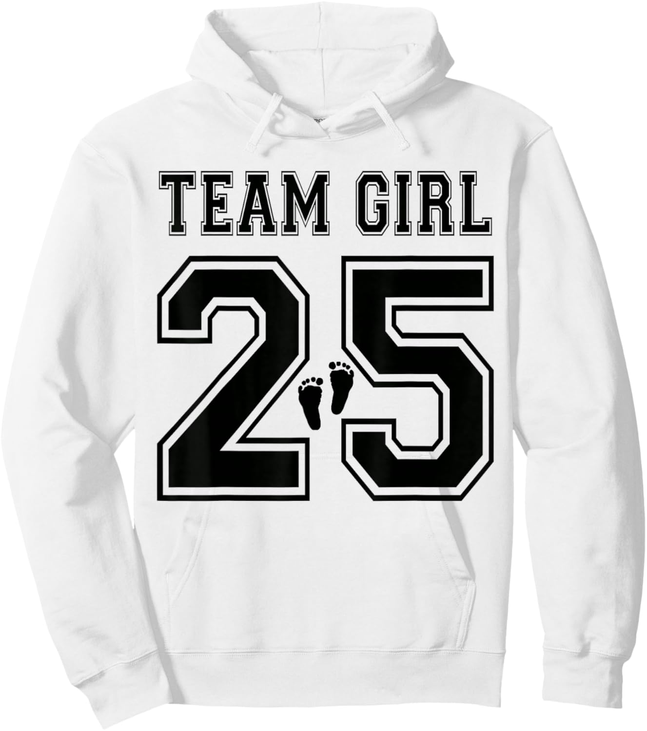 2025 Team Girl Gender Reveal Girl Baby Shower Adoption Hoodie - Hoodie | White