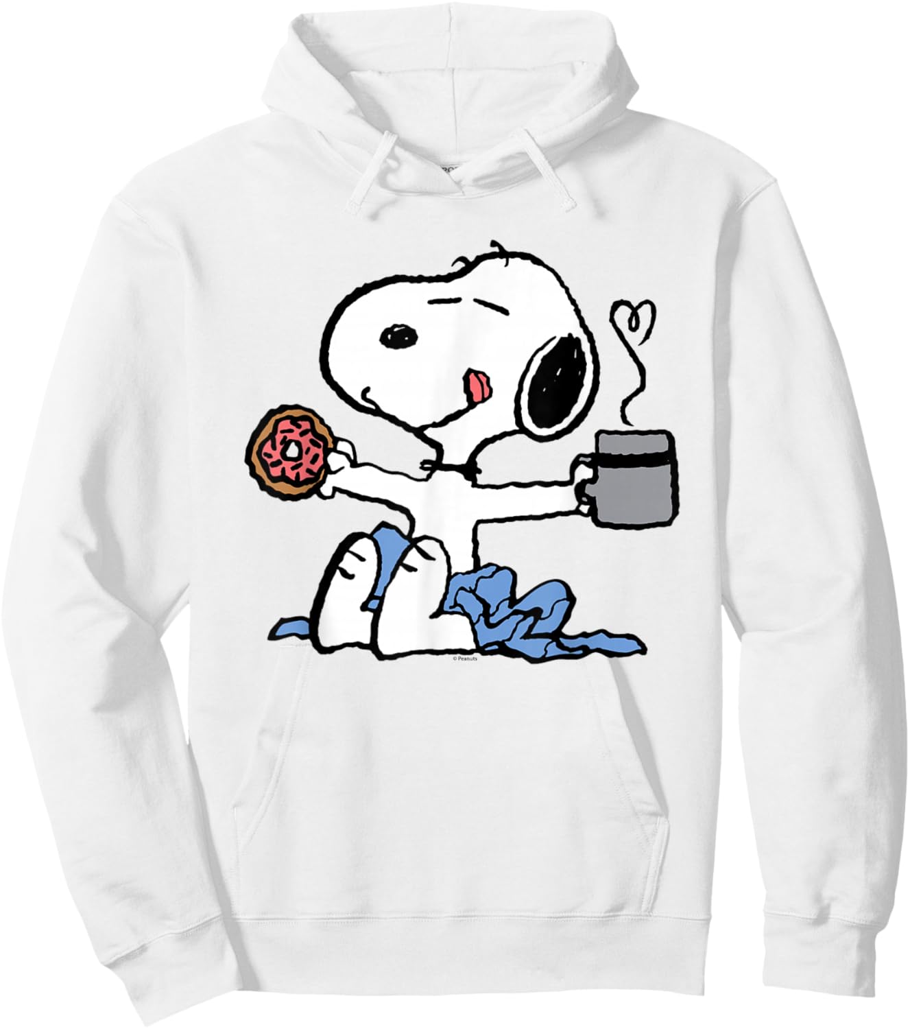 Peanuts - Donut Coffee Snoopy Hoodie - Hoodie | White