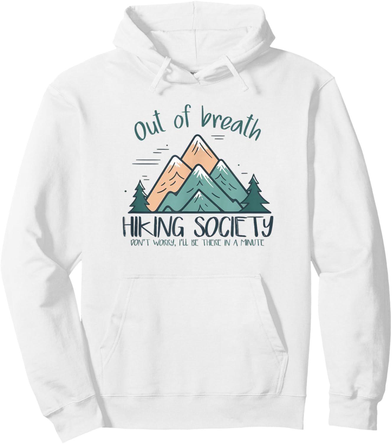 Out of Breath Hiking Society Hiker Men Women Hoodie - Hoodie | White
