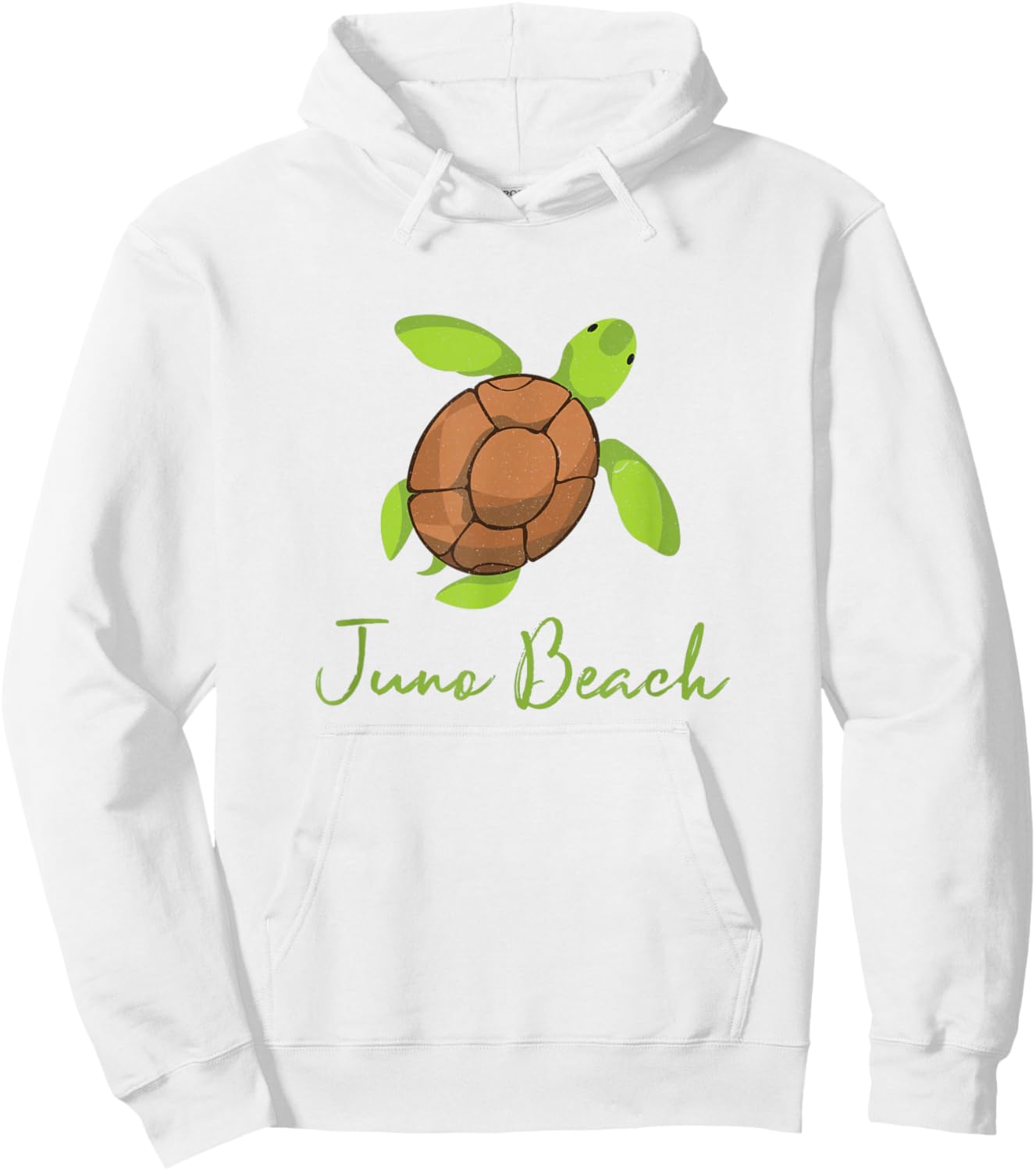 Juno Beach Florida Coastal Wildlife Loggerhead Turtle Hoodie - Hoodie | White
