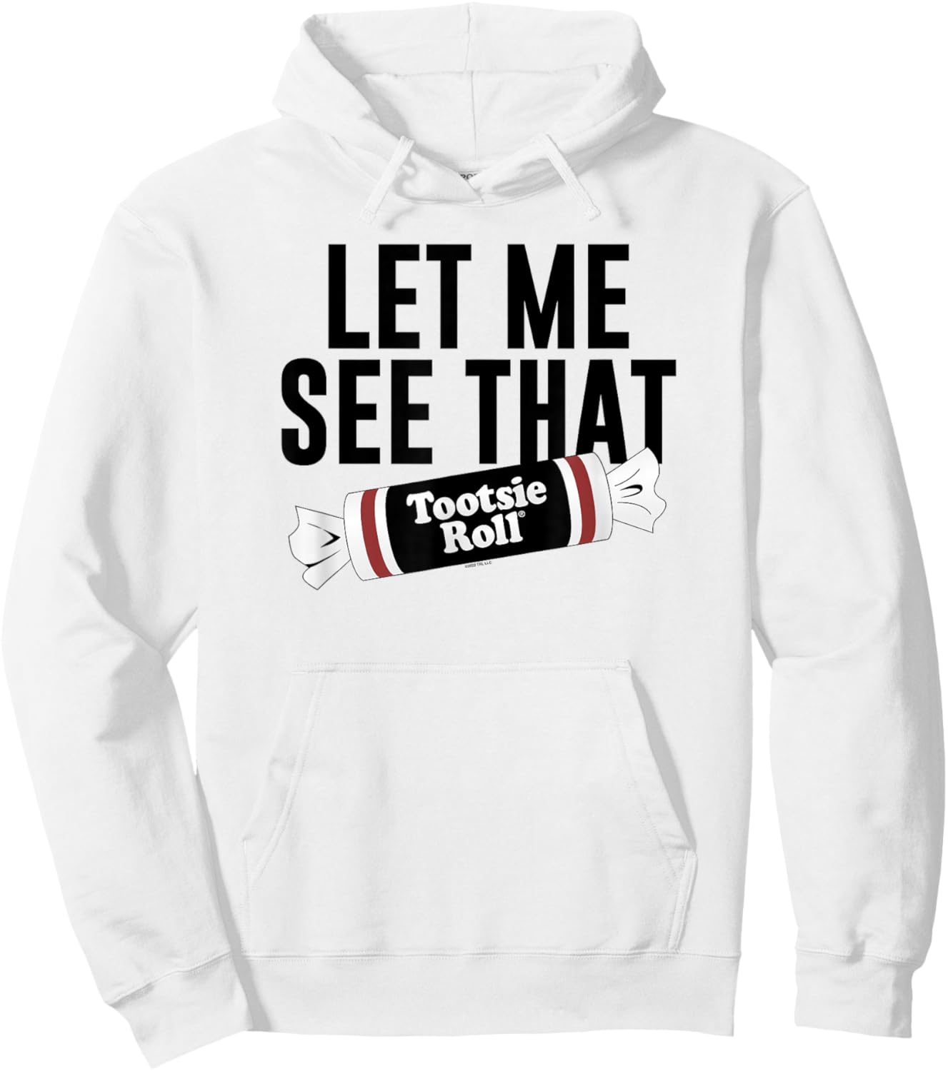 Tootsie Roll Let Me See That Text Logo Hoodie - Hoodie | White