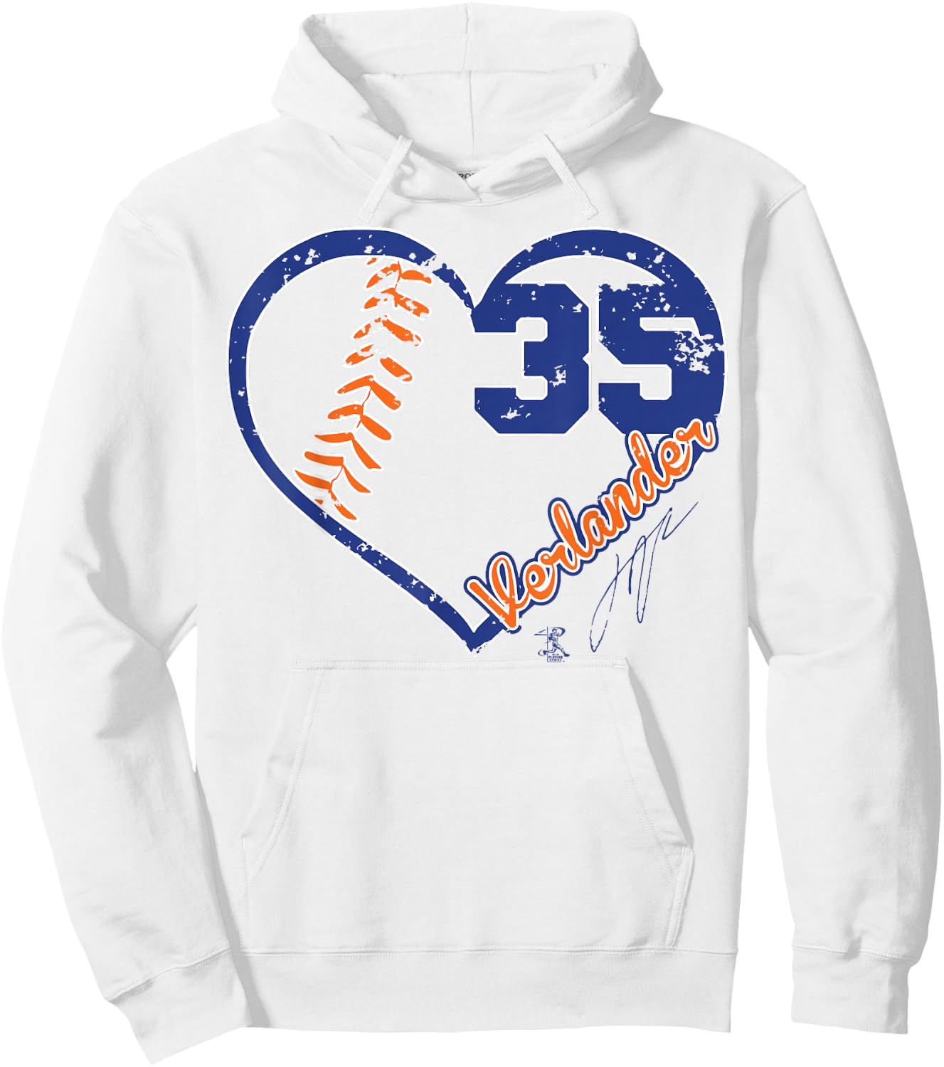 Justin Verlander Heart Team - Apparel Hoodie - Hoodie | White