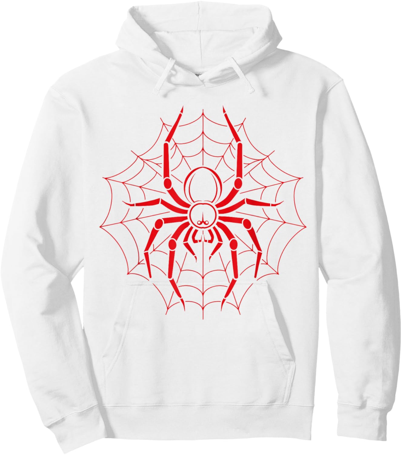 Big halloween Spiders insect minimalist simple Spider Hoodie - Hoodie | White
