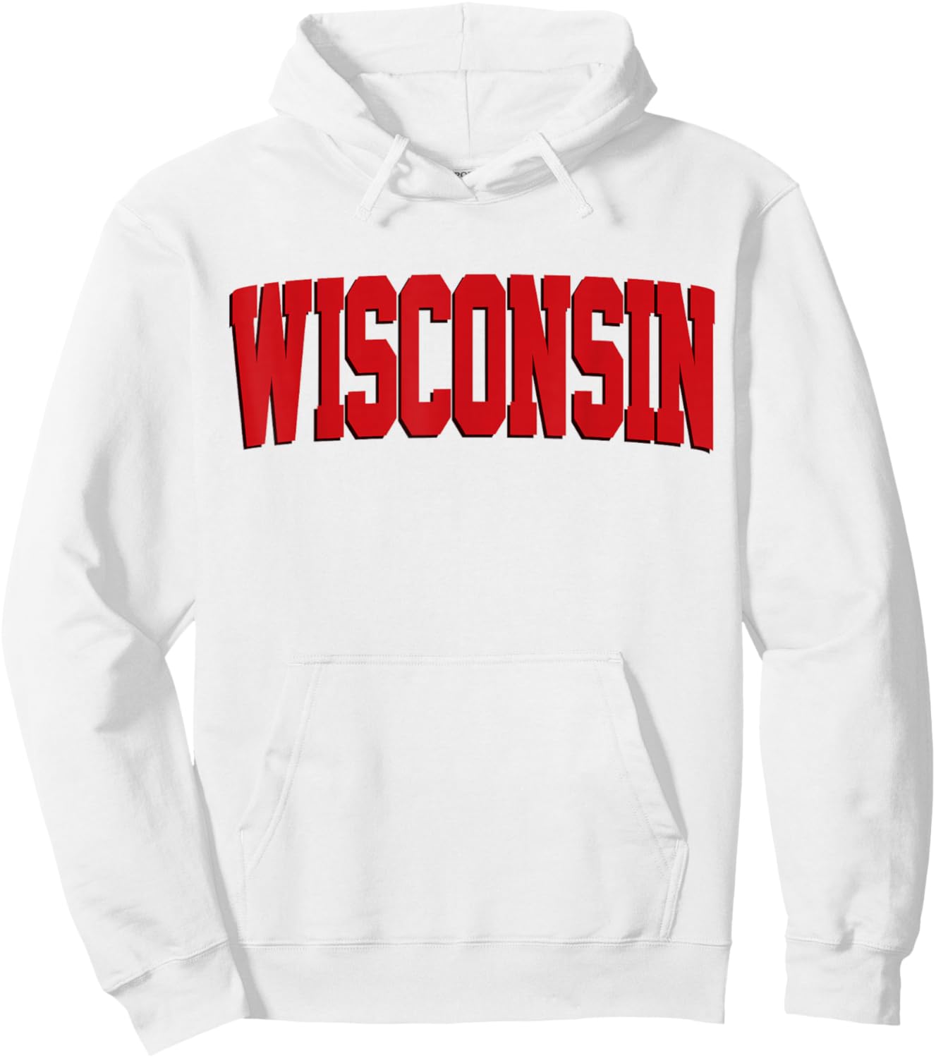 Vintage Wisconsin Wisconsin Red Retro Wisconsin Hoodie - Hoodie | White