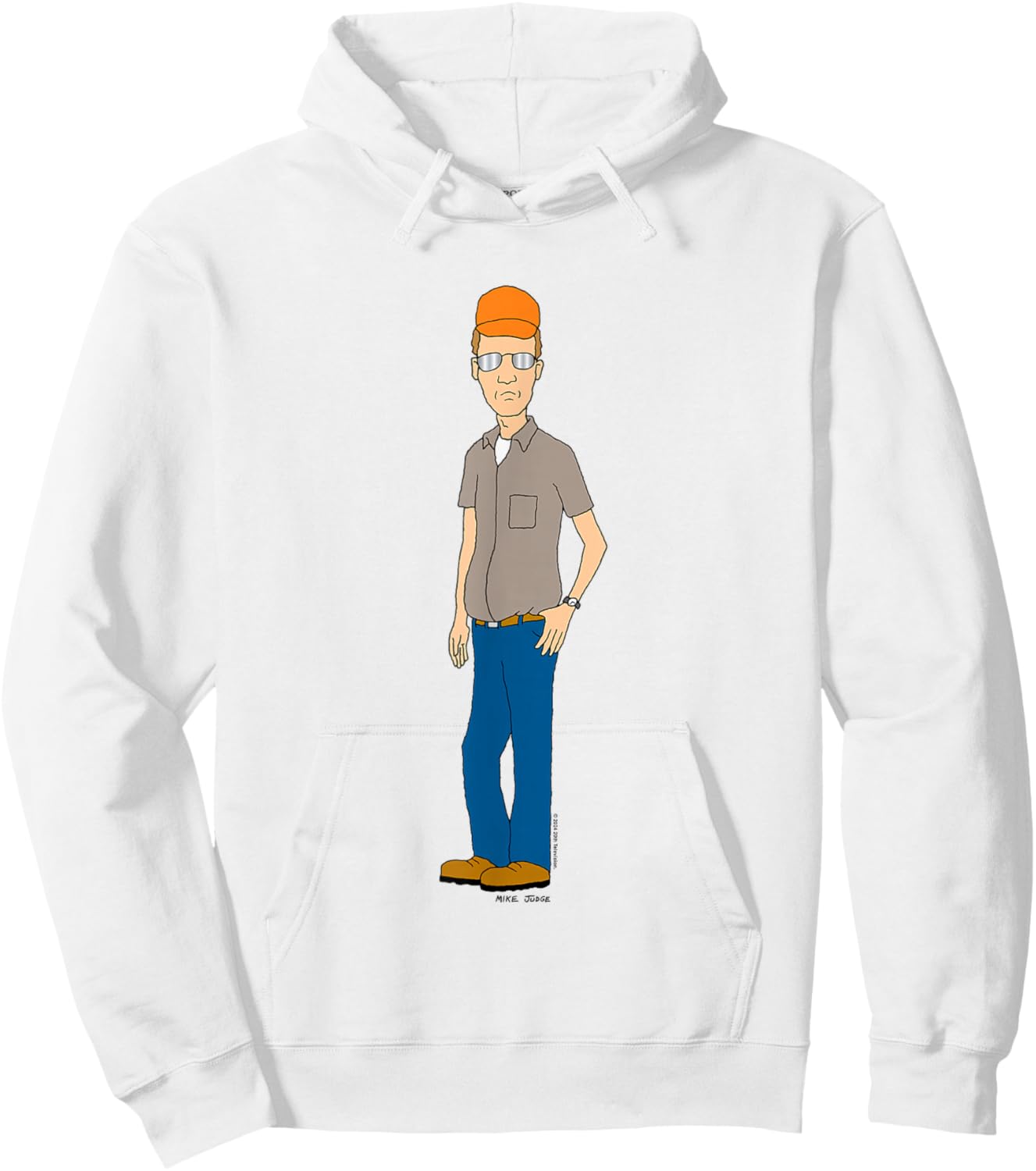 King Of The Hill Iconic Dale Gribble Cool Pose Big Portrait Hoodie - Hoodie | White