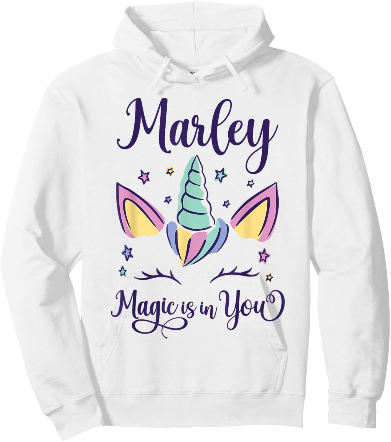 First Name Marley Personalized I Love Marley Hoodie - Hoodie | White
