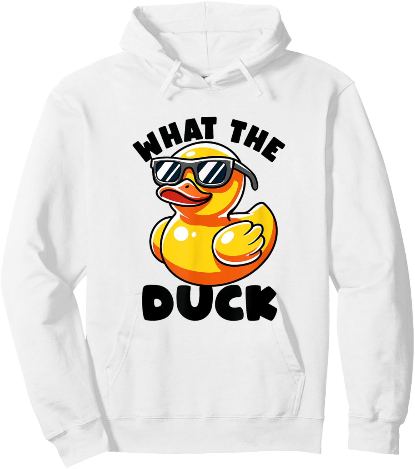 What The Duck Owner I Love Ducks Lover Funny Rubber Duck Hoodie - Hoodie | White
