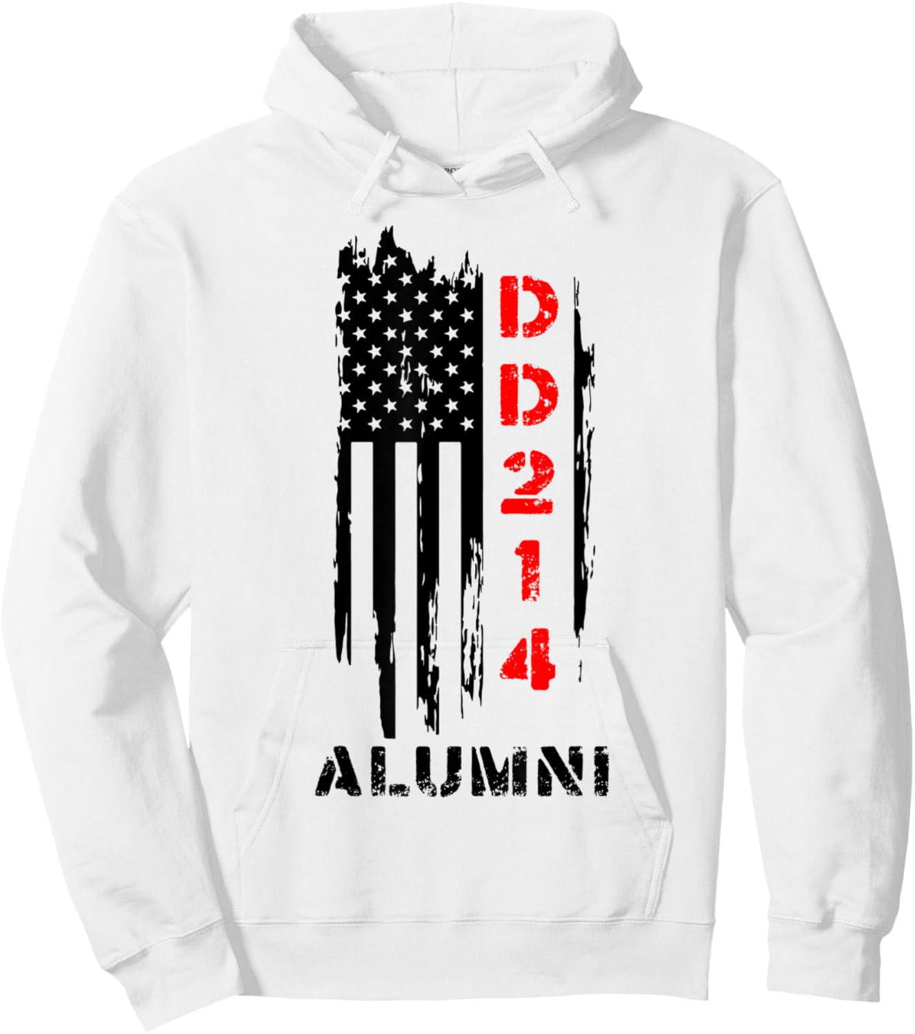 US DD214 United States Air Proud Alumni Elite Veteran Hoodie - Hoodie | White