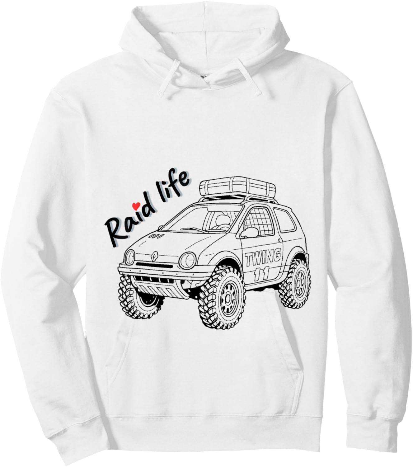 Raid Life Twing 4x4 Hoodie - Hoodie | White