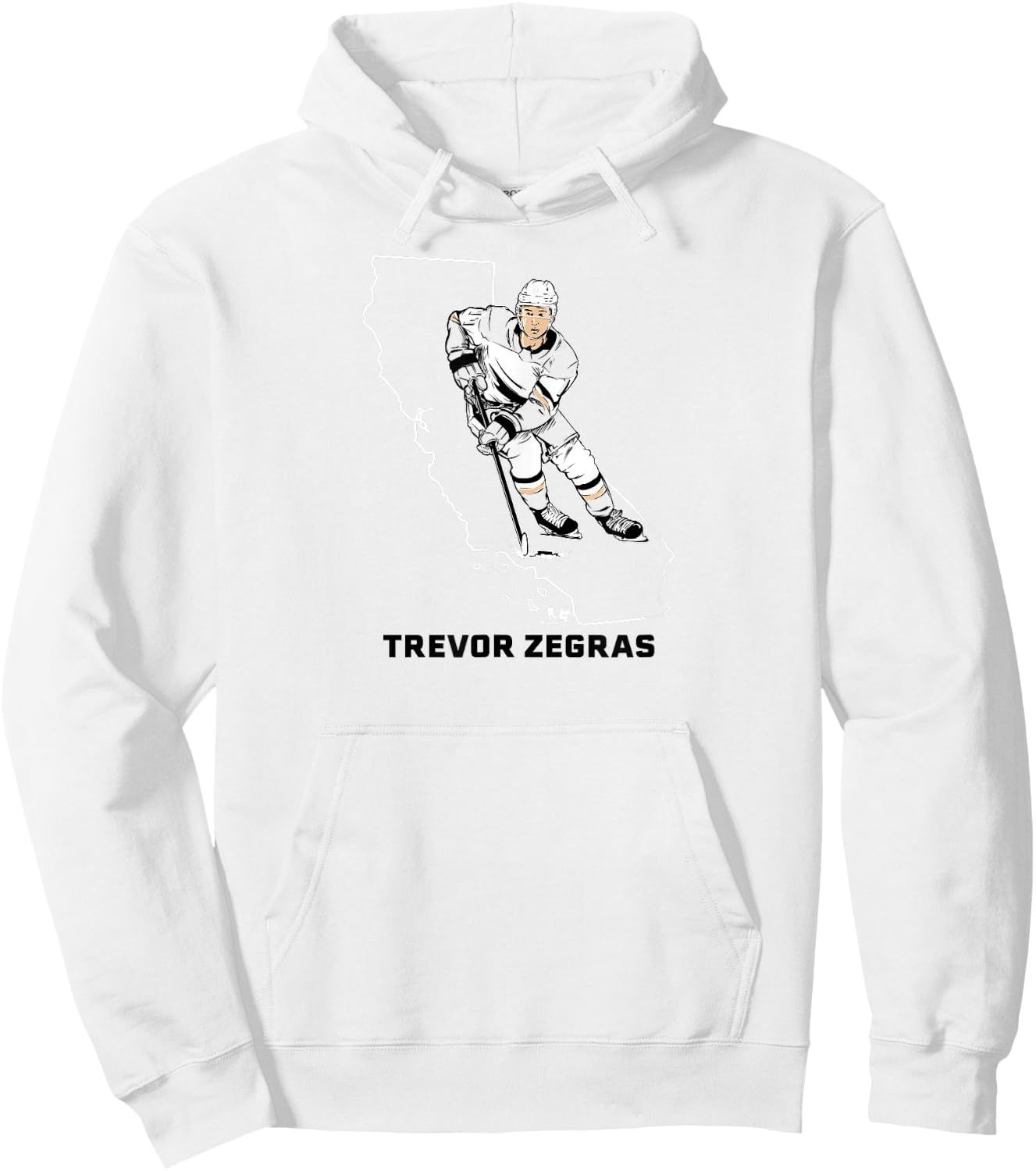 Trevor Zegras: State Star - Anaheim Hockey Hoodie - Hoodie | White