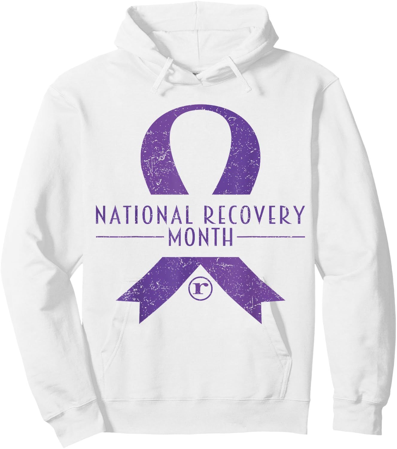 National Recovery month Warrior Addiction Recovery Awareness Hoodie - Hoodie | White