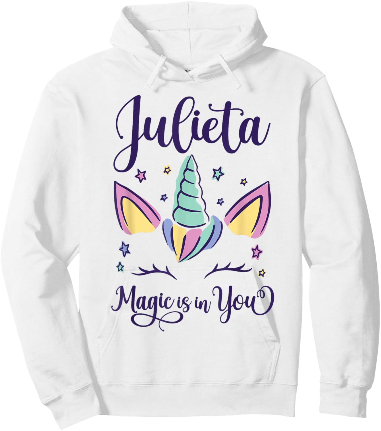 First Name Julieta Personalized I Love Julieta Hoodie - Hoodie | White