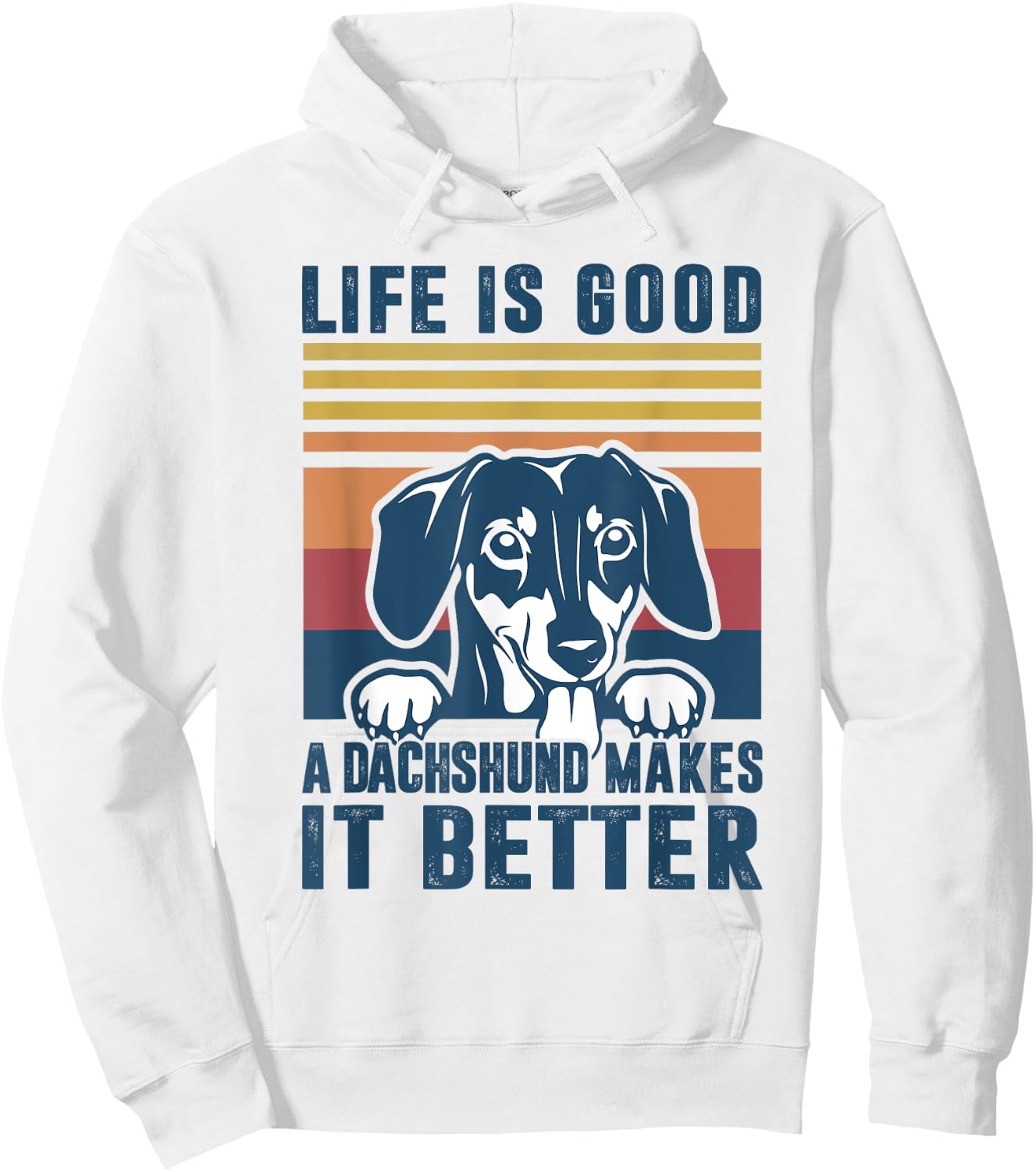 Dachshund Gifts Women Dachshund Dog Mom Dad Hoodie - Hoodie | White