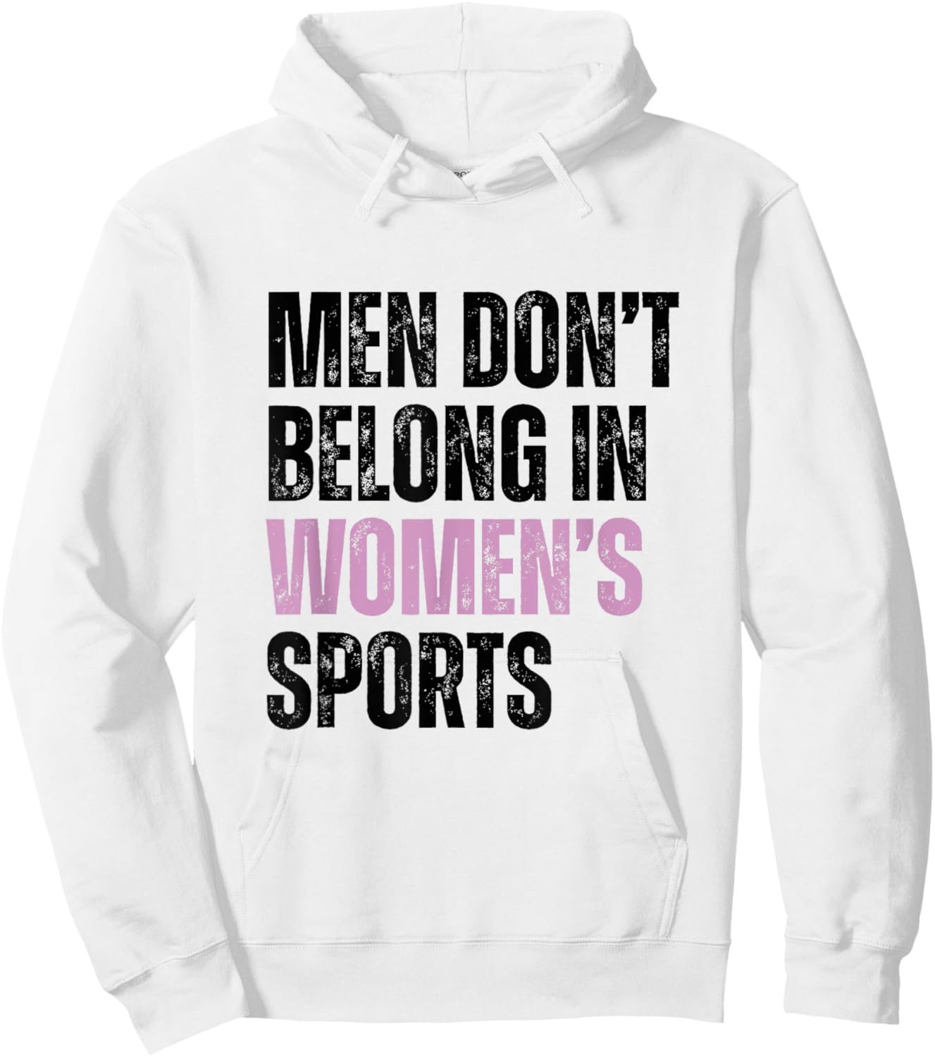 Men don't belong in women's sports Hoodie - Hoodie | White