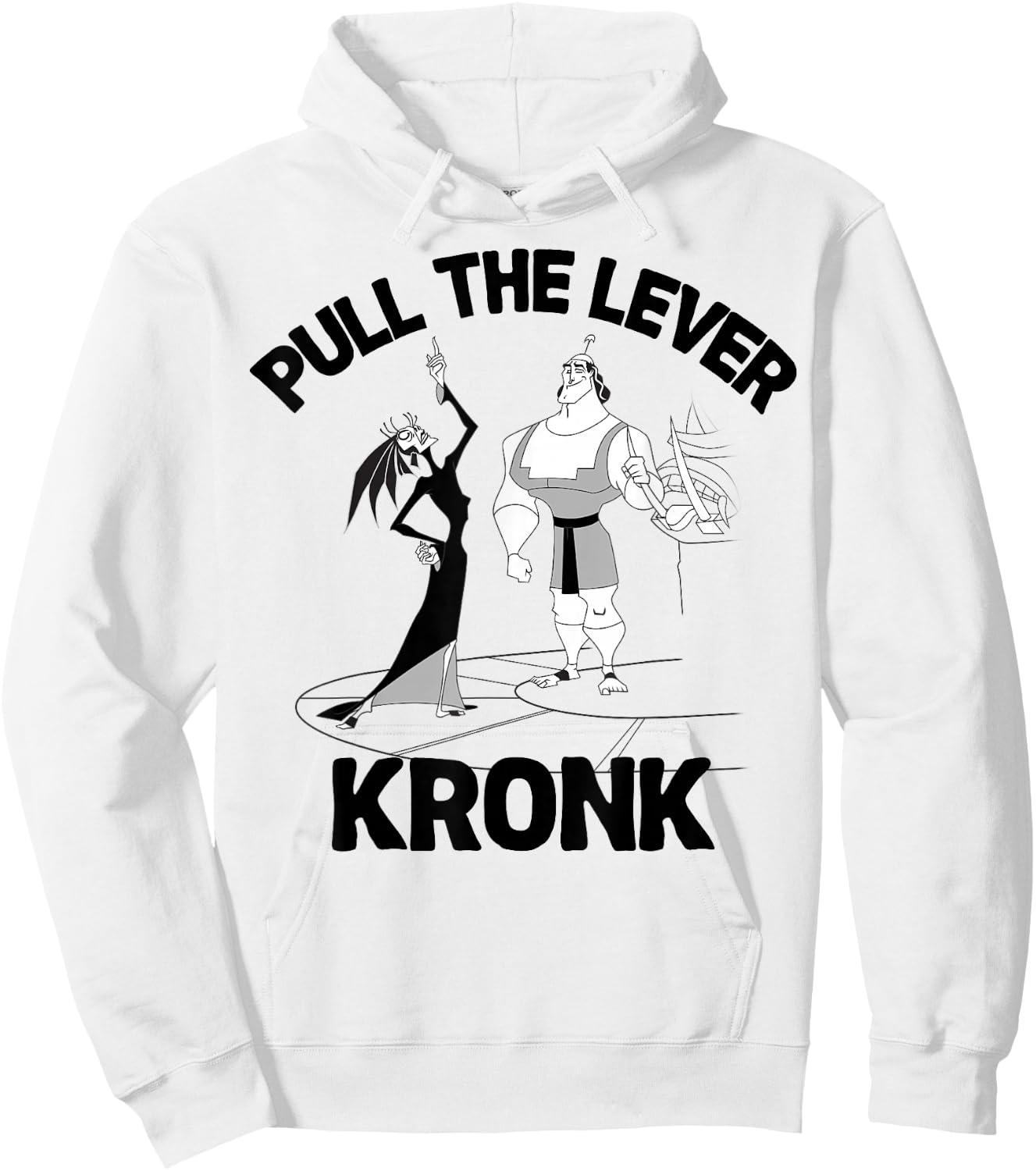 Disney Emperor's New Groove Yzma Kronk Quote Graphic Hoodie - Hoodie | White