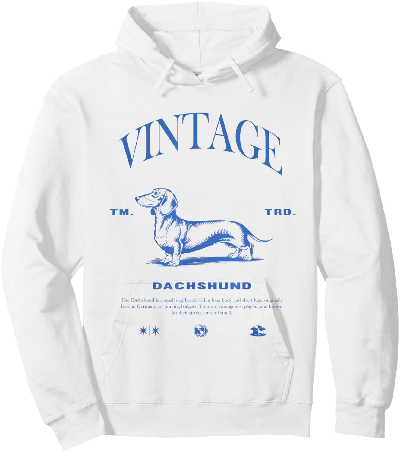 Dachshund Dog Vintage Hoodie - Hoodie | White