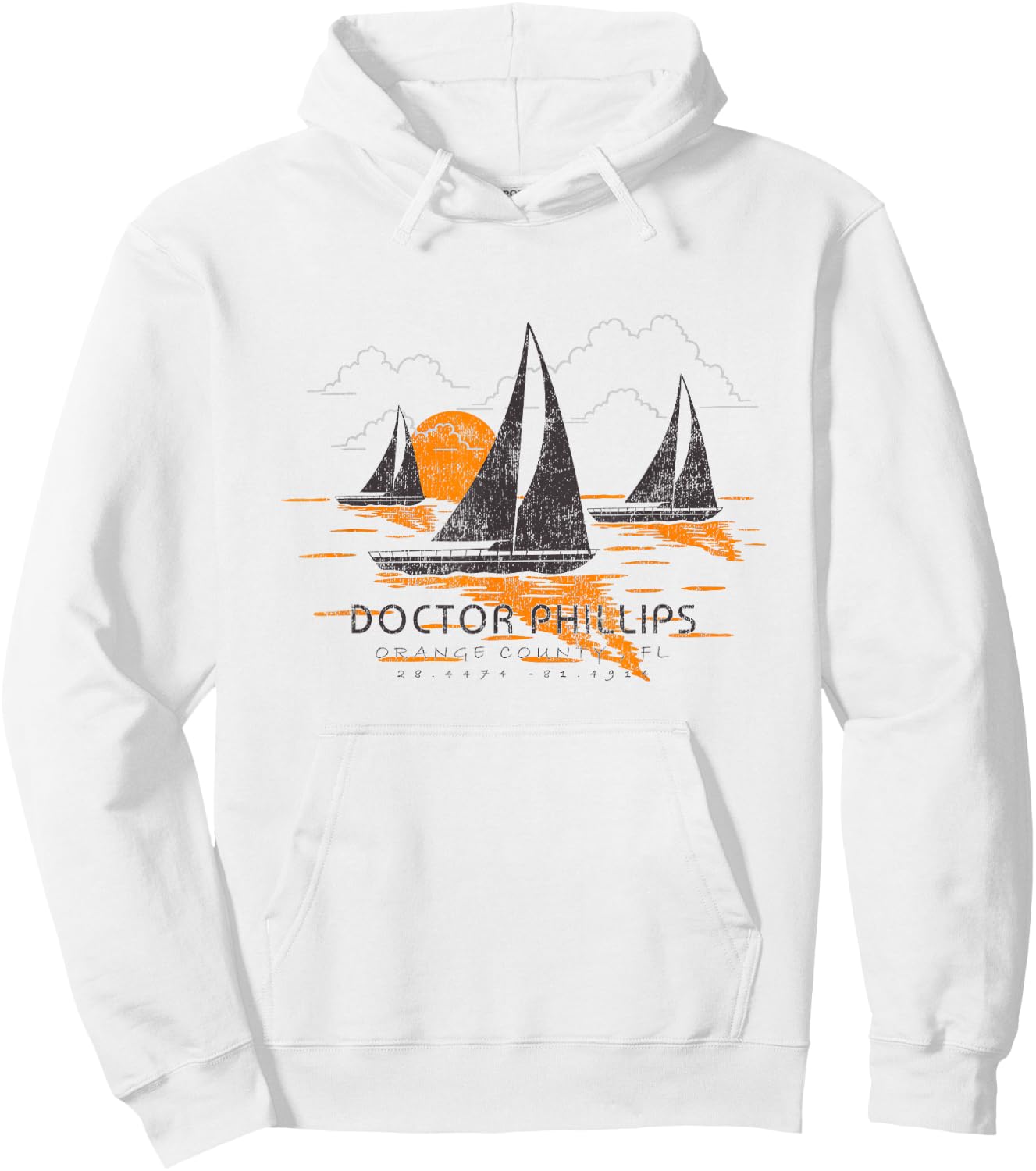 Doctor Phillips Florida Sailing Souvenir Doctor Phillips Hoodie - Hoodie | White