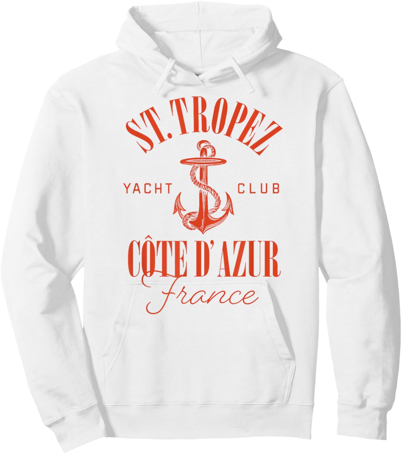St Tropez Yacht Club Côte d'Azur France Vacation Destination Hoodie - Hoodie | White